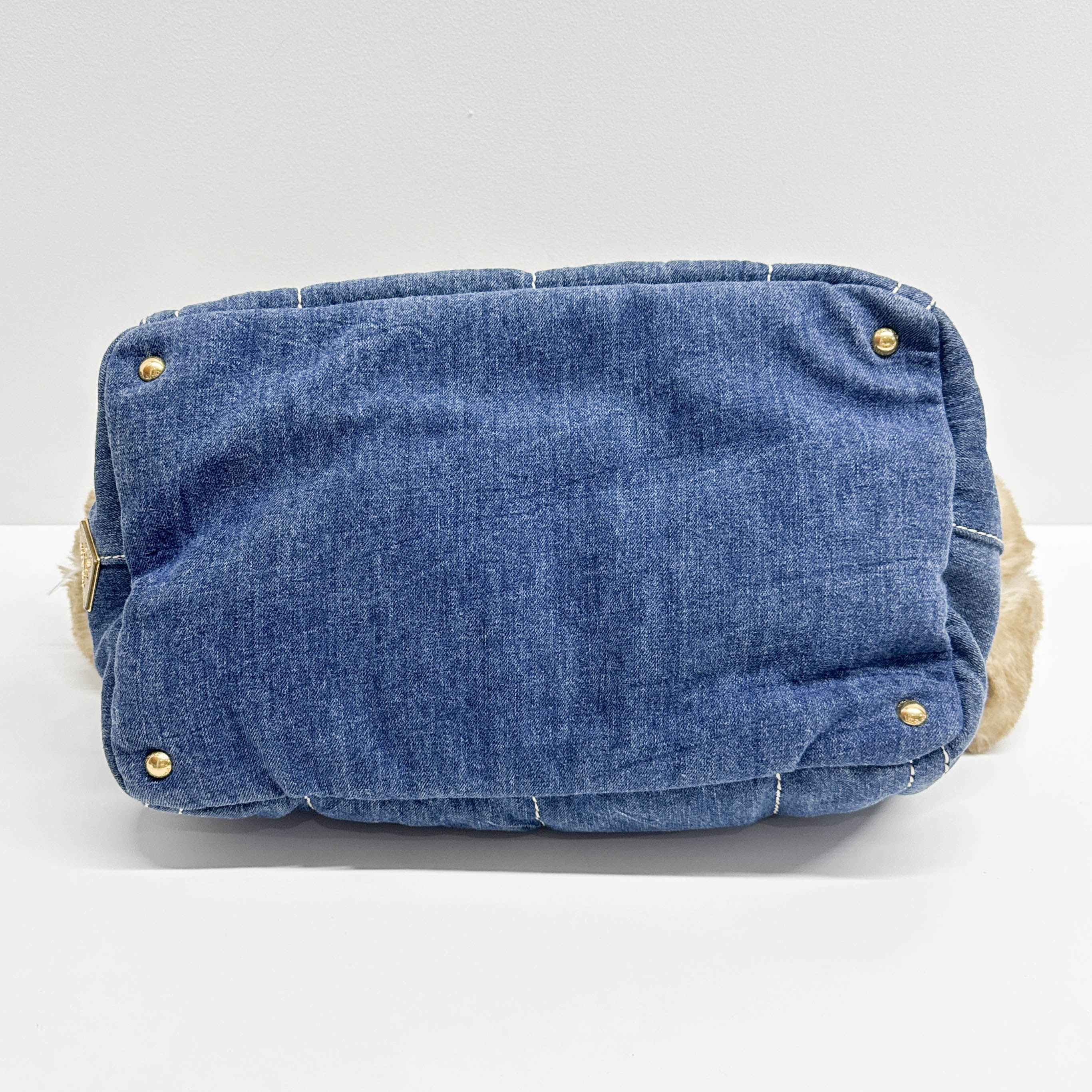 Vintage Blue Denim Two Way Bag