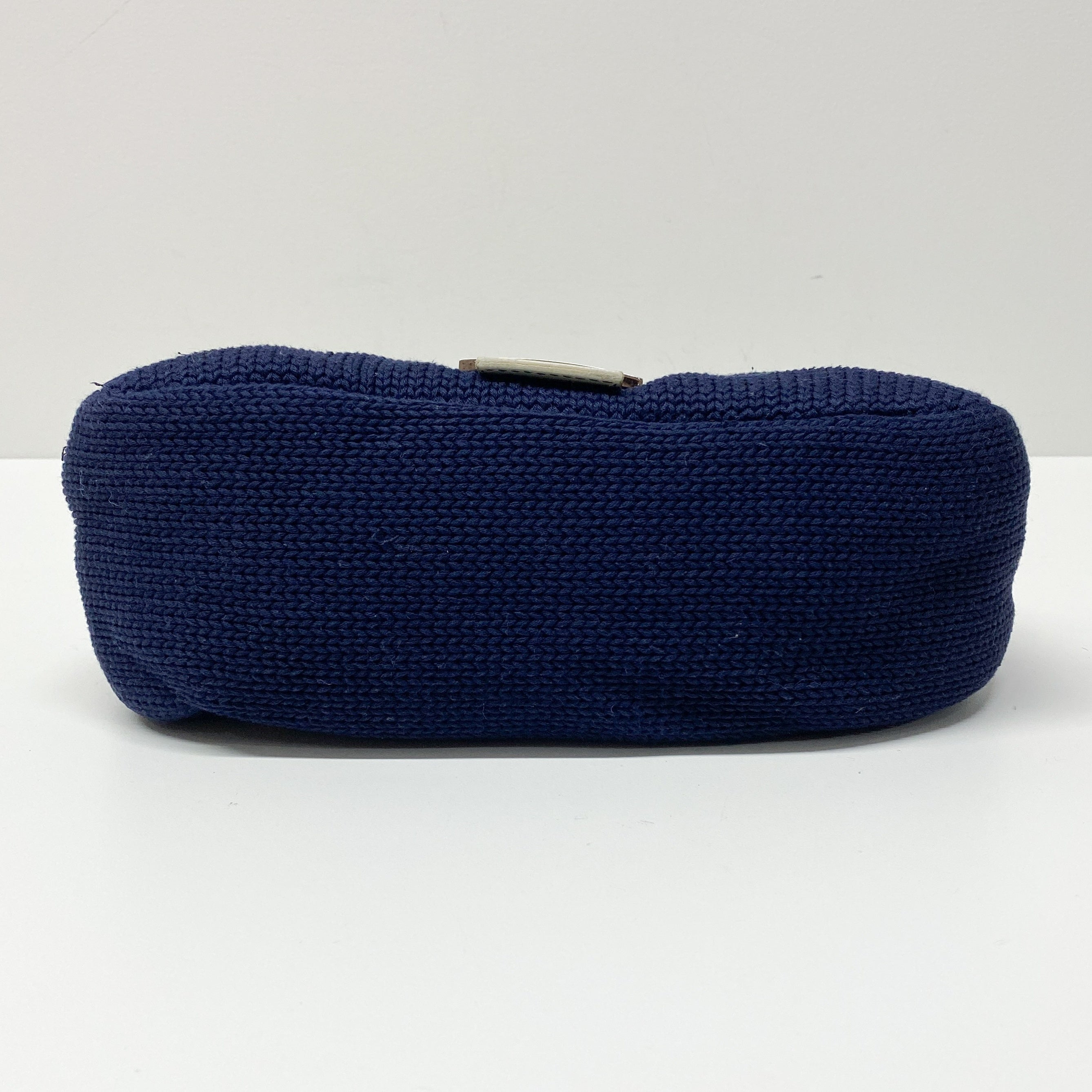 Mamma Baguette Knitted Cotton Fabric Shoulder Bag