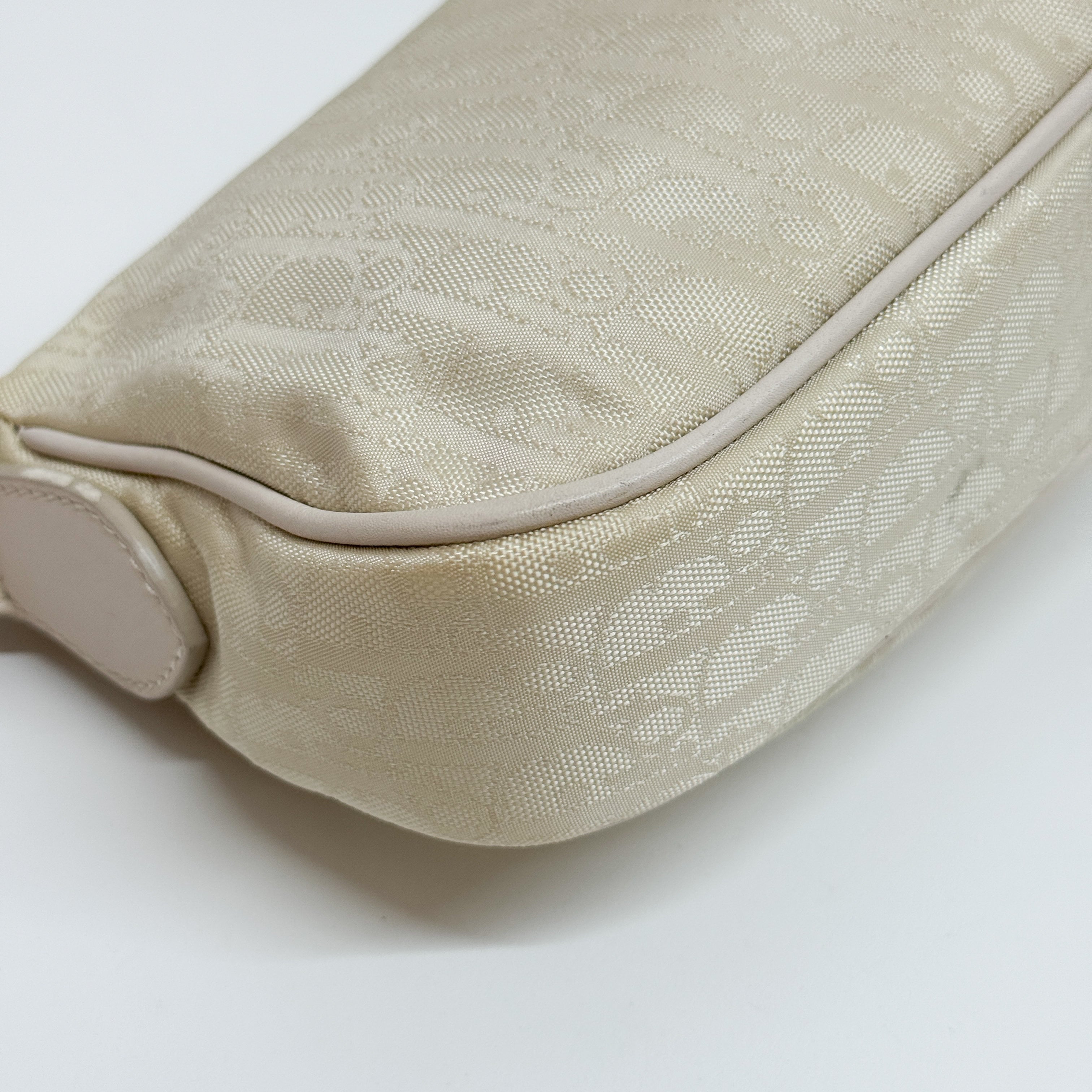 Trotter Beige Canvas Pochette Bag