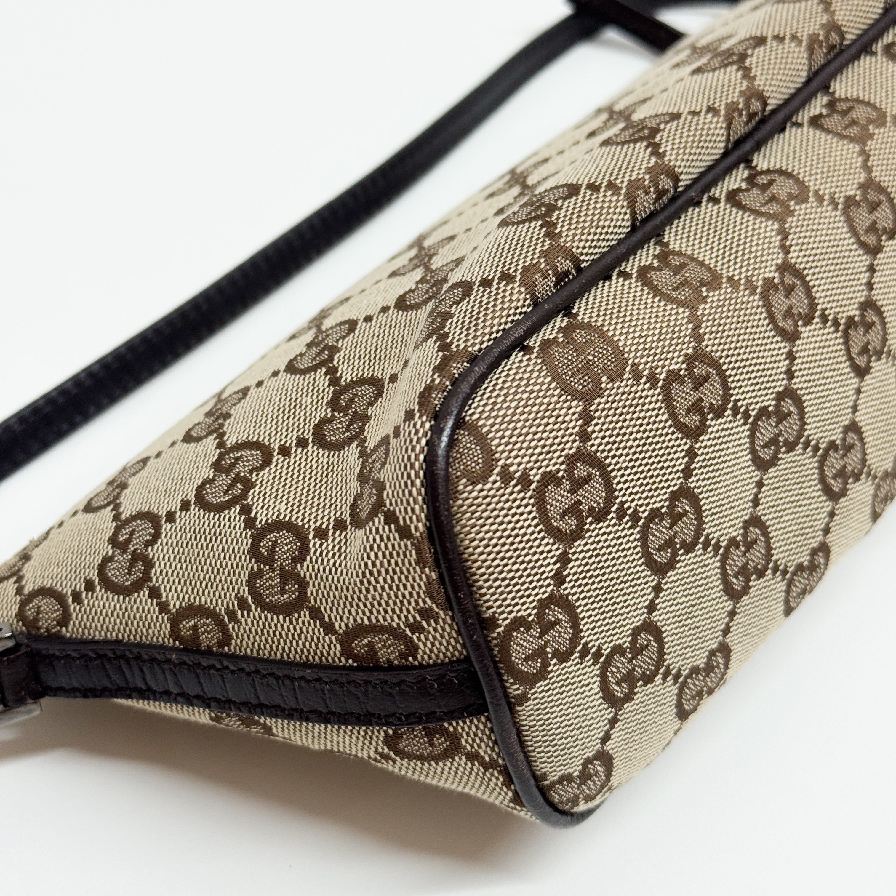 Boat GG Brown Canvas Pouch Shoulder Bag