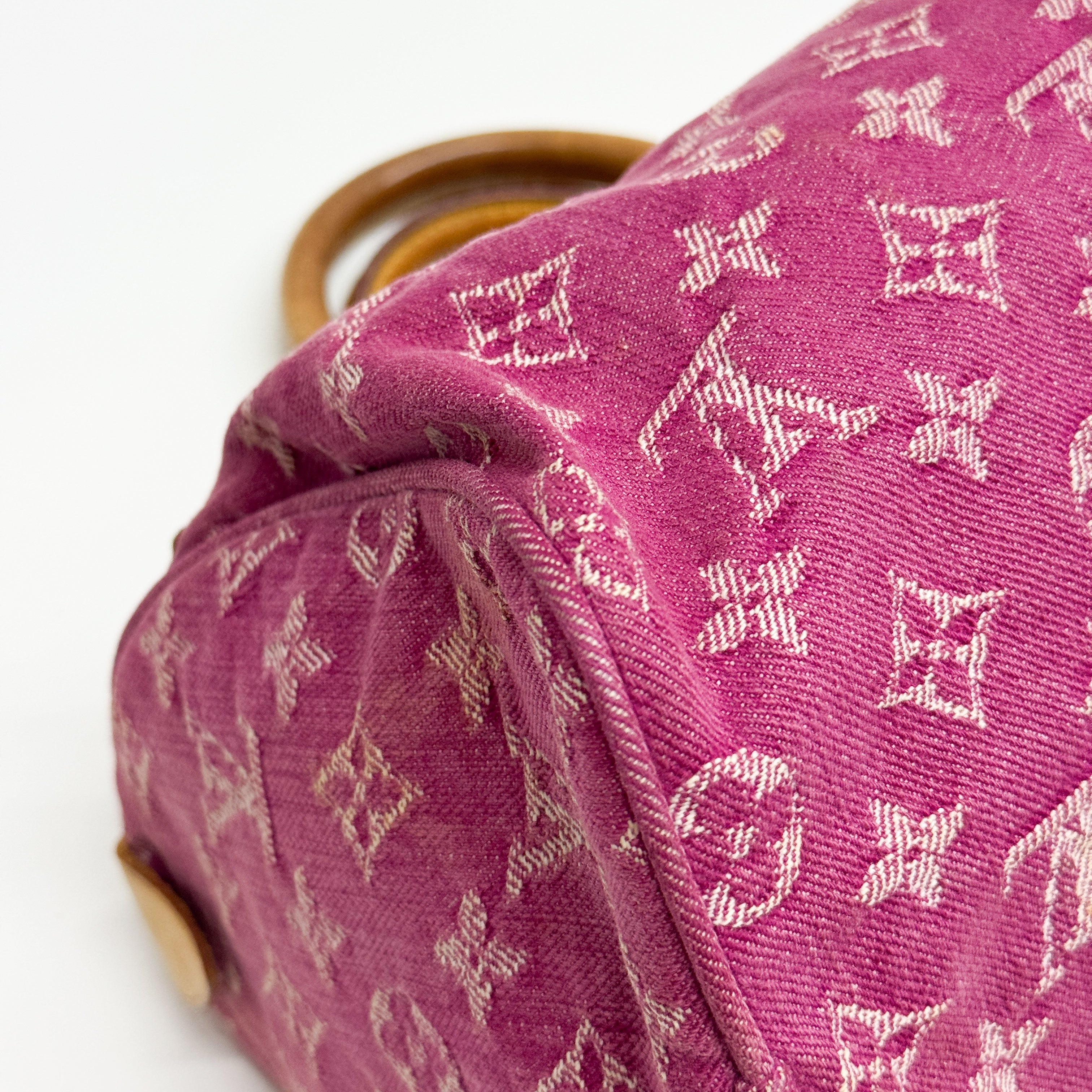 Neo Speedy Pink Baggy Monogram Denim Hand Bag