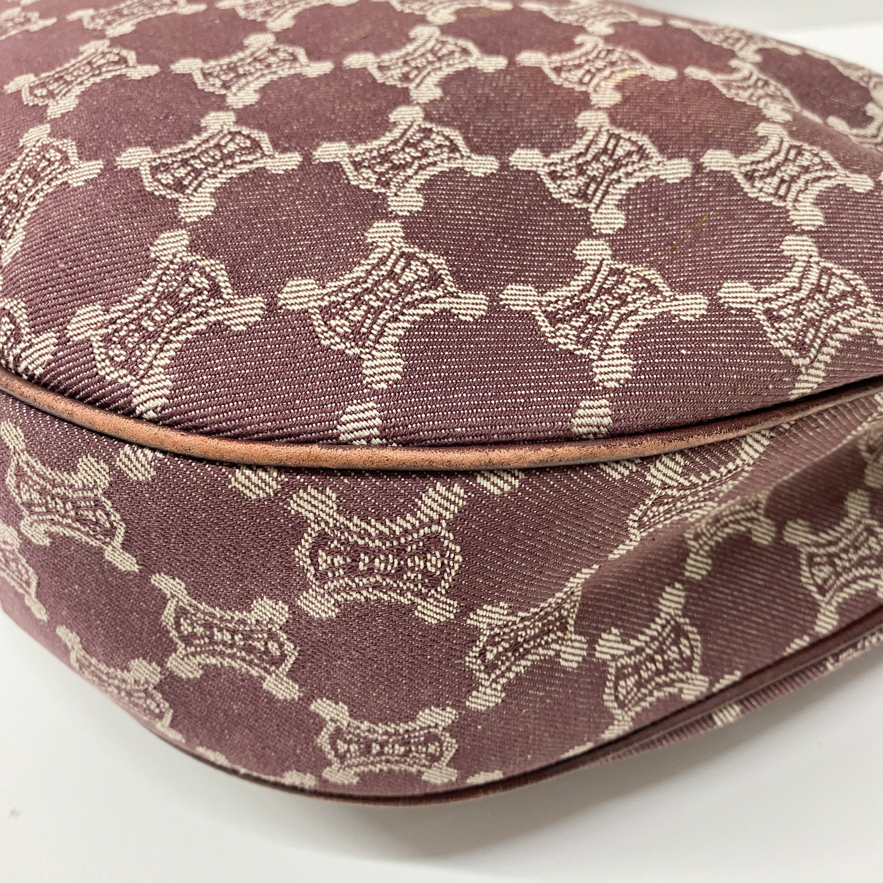 Paris Macadam Purple Denim Hobo Bag