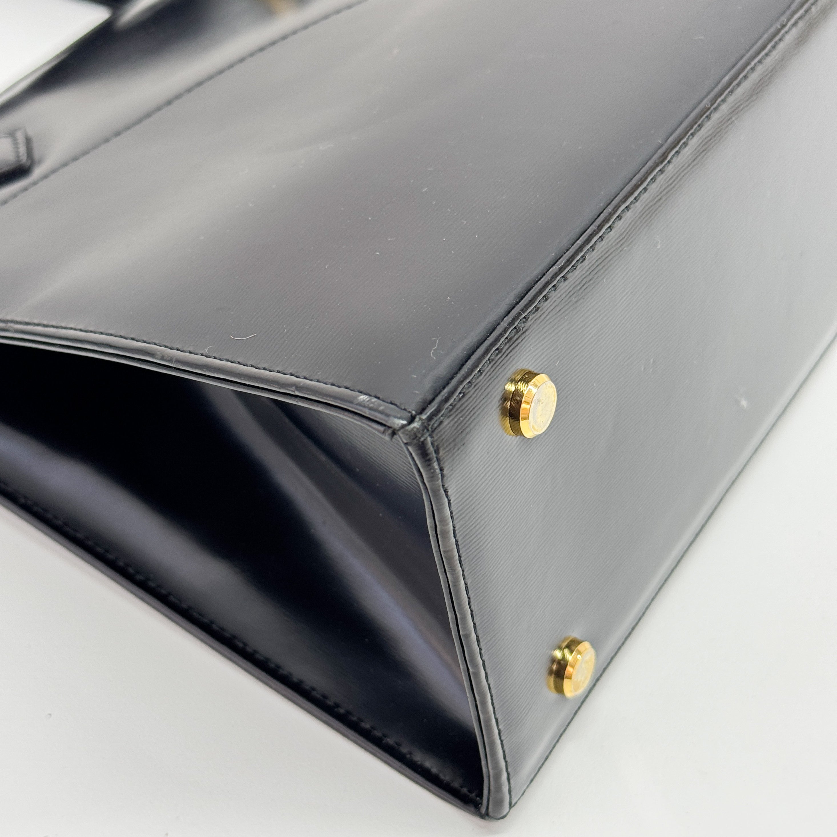 Black Patent Leather Handbag