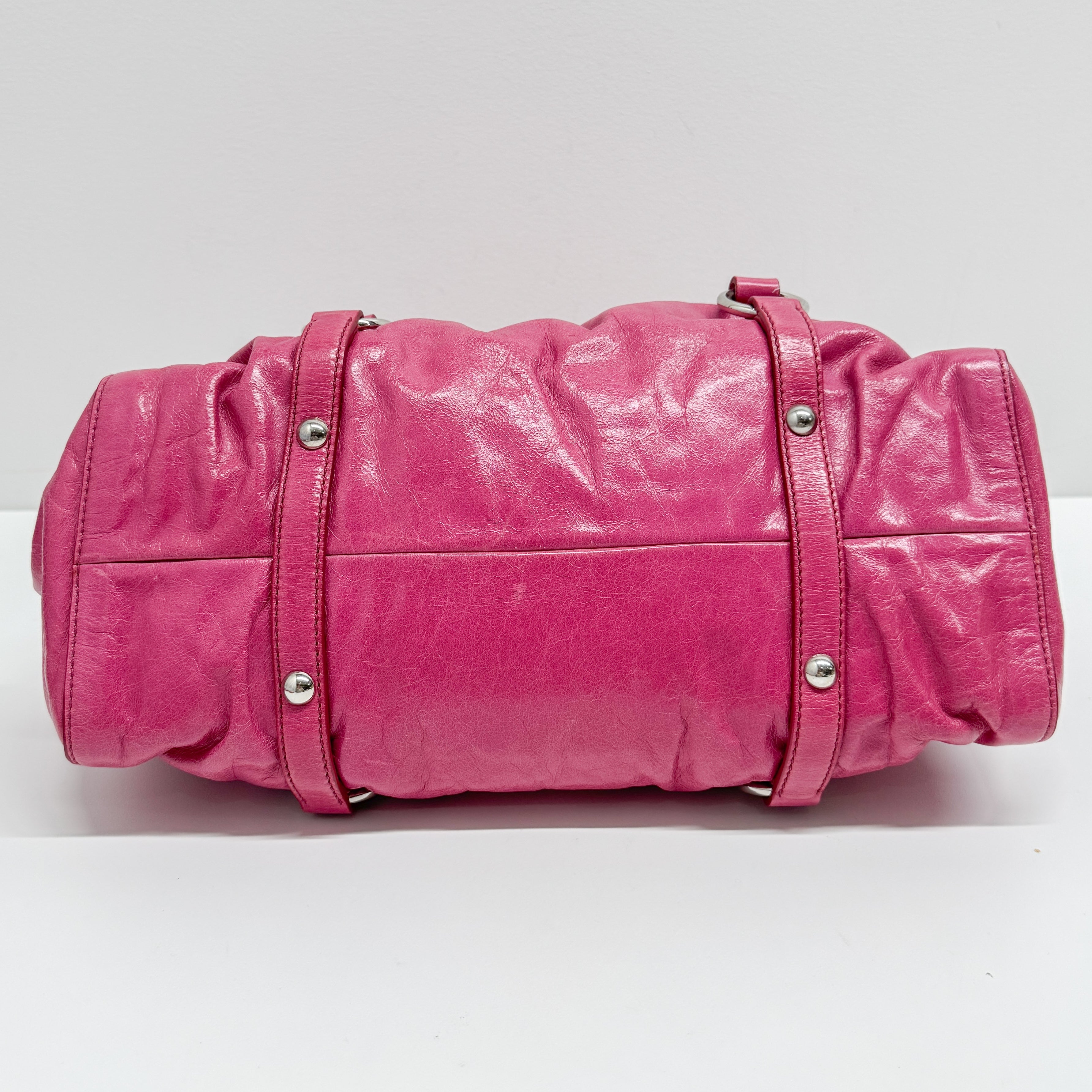 Vitello Bauletto Calfskin Leather Two Way Bag