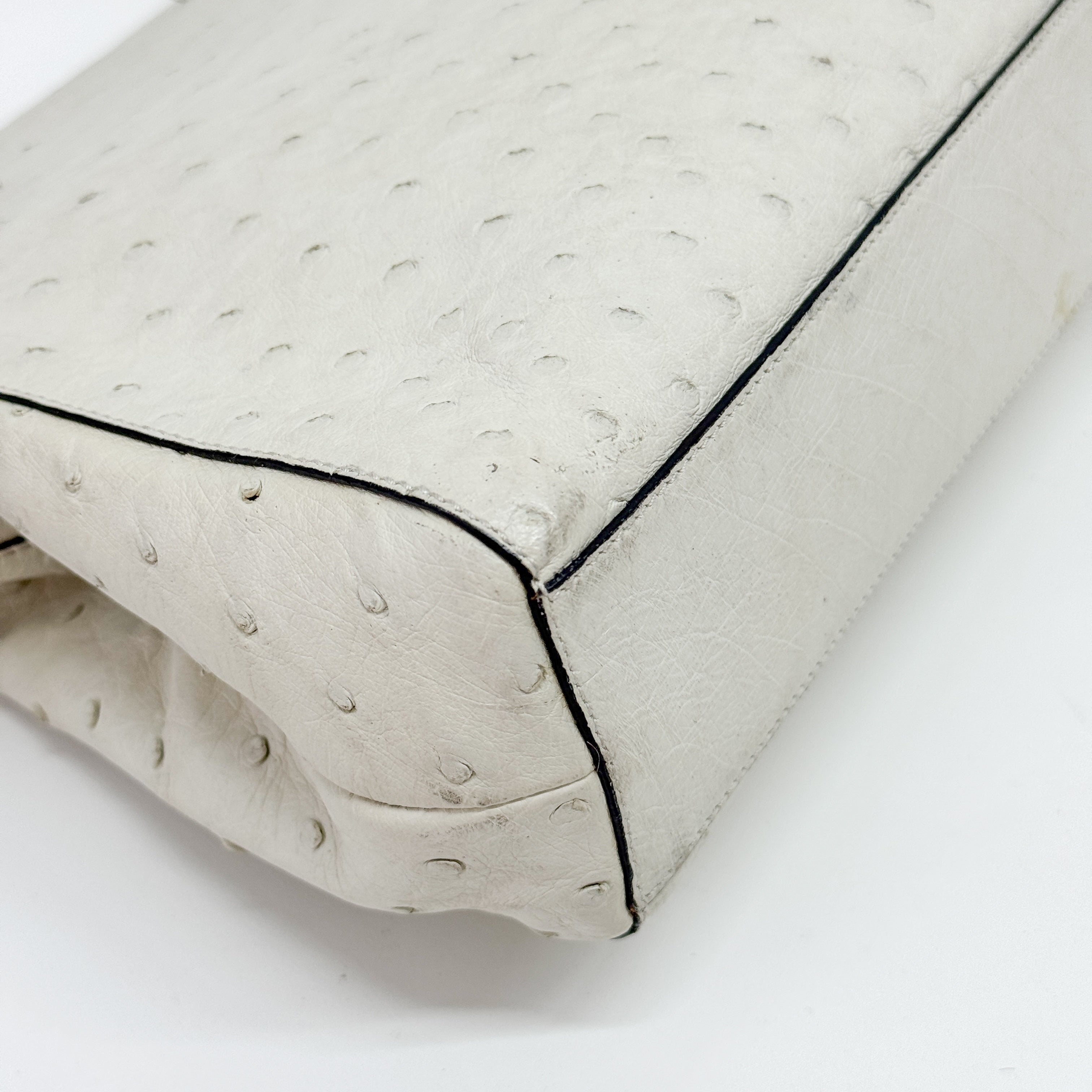 White Leather Handbag