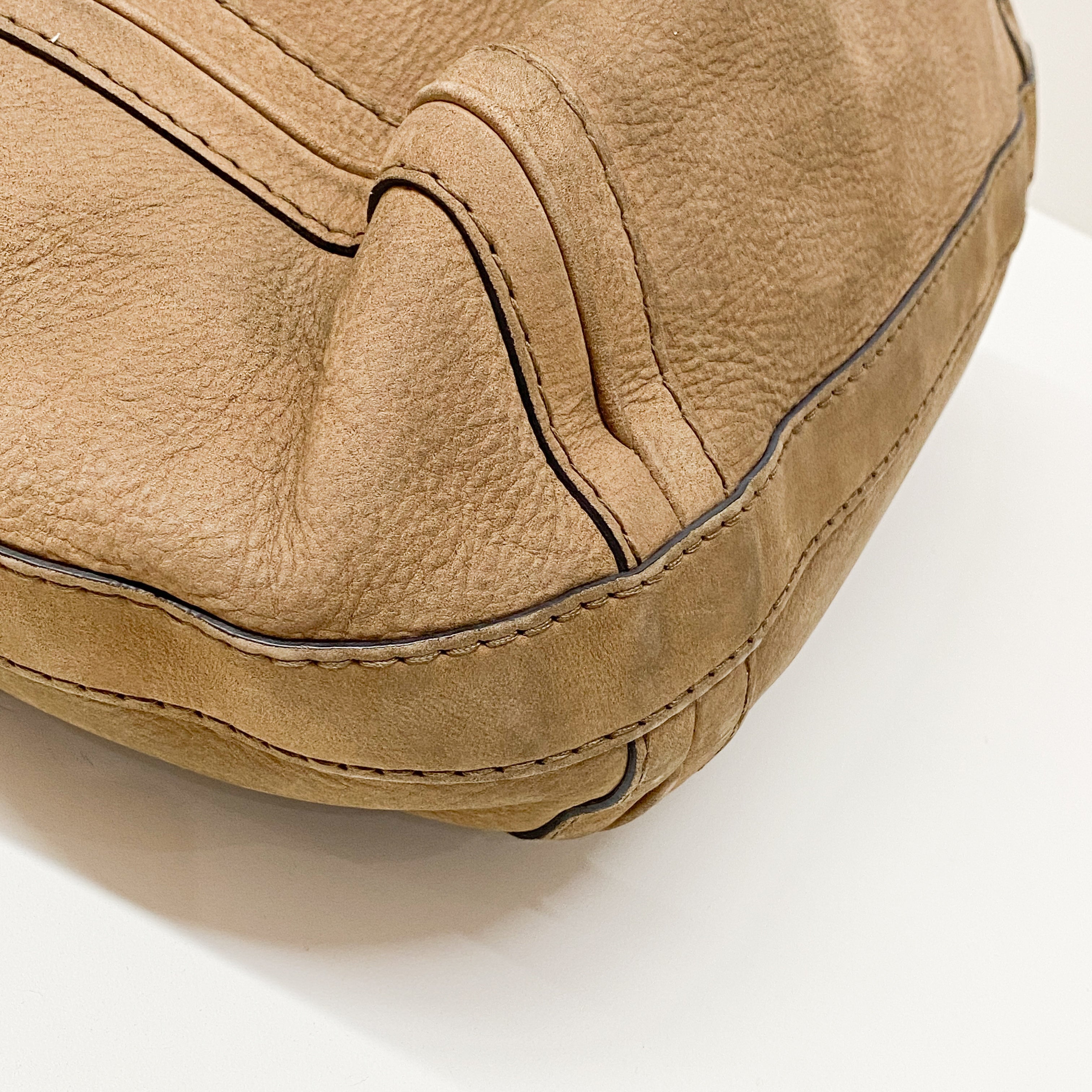 Vintage Brown Leather Shoulder Bag