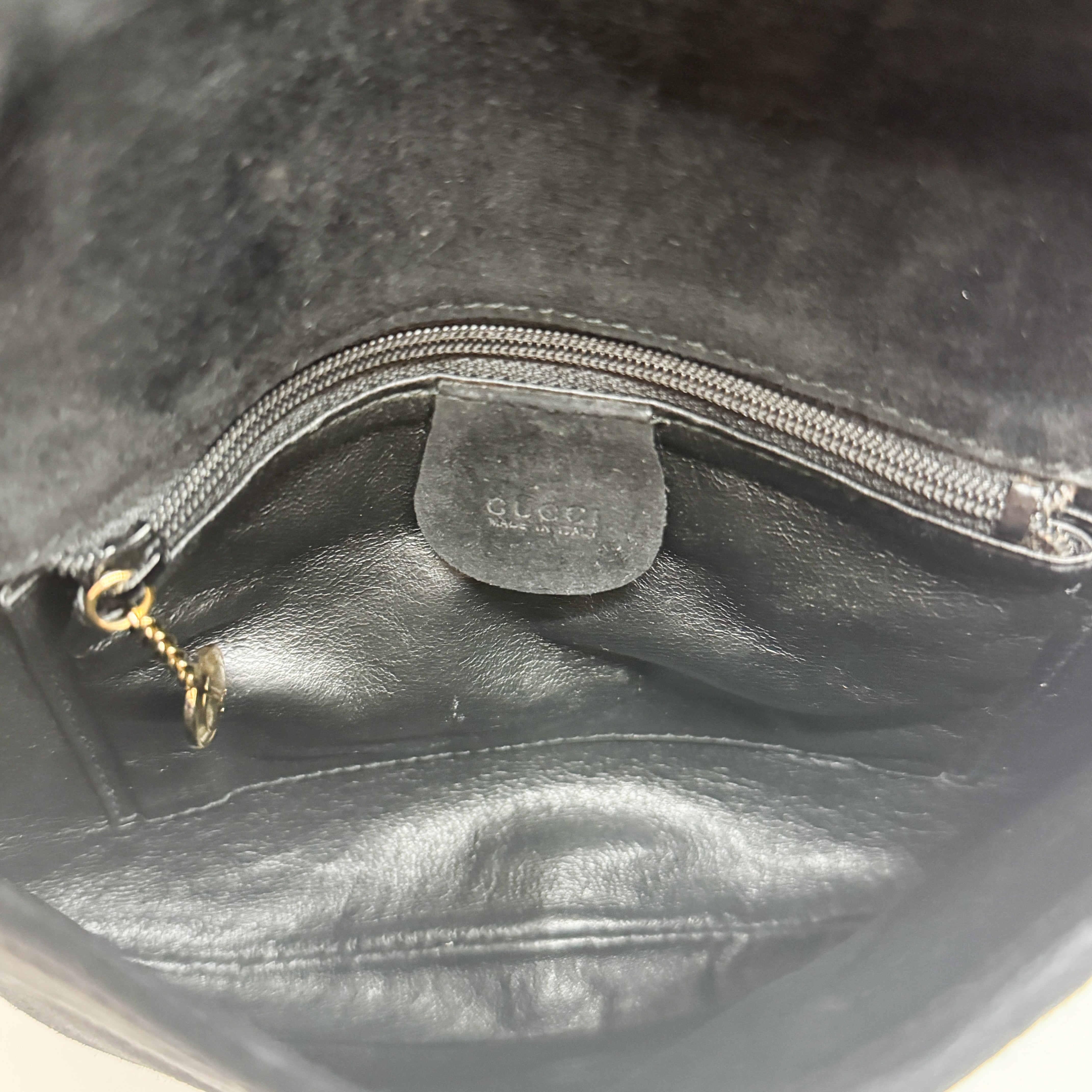 Black Suede Shoulder Bag