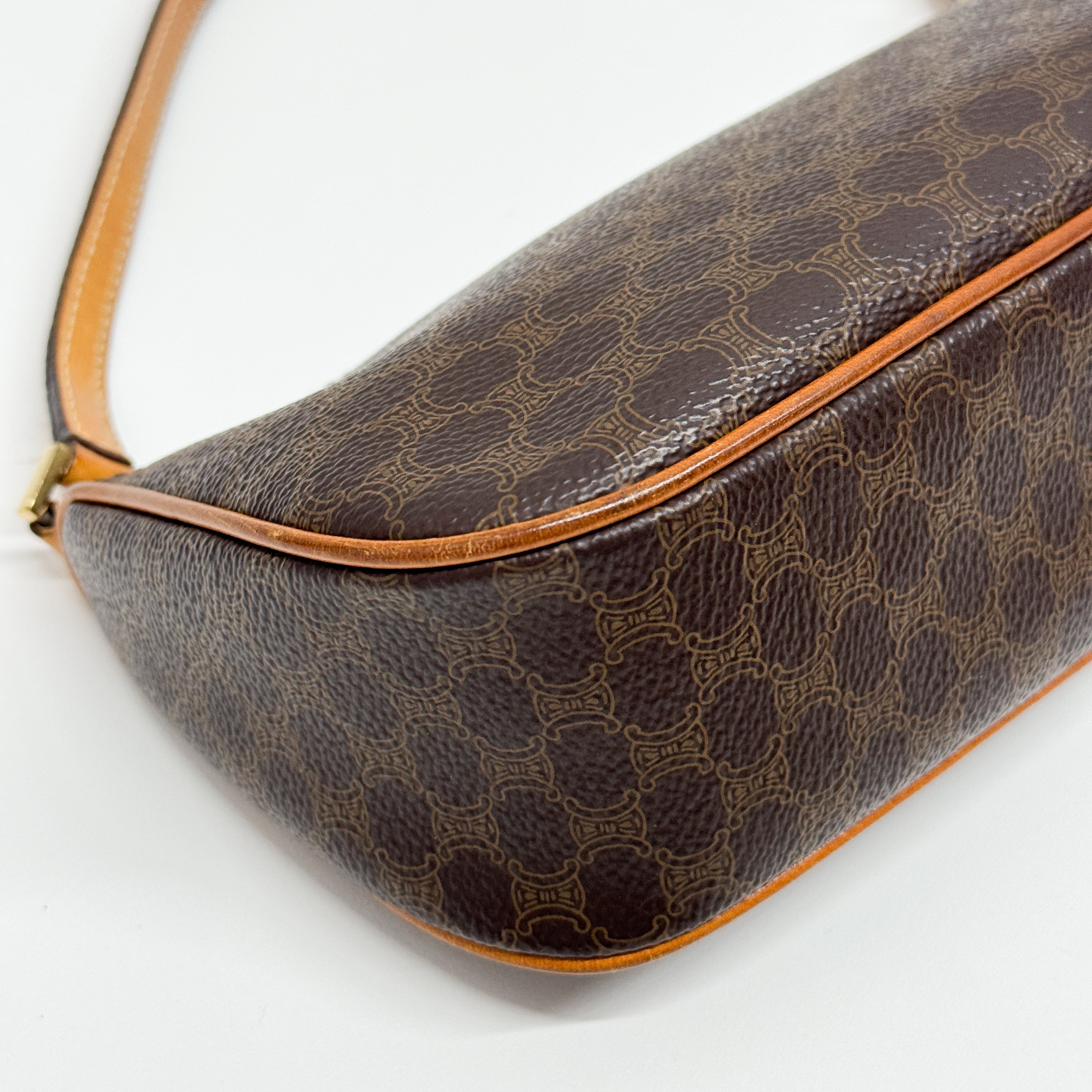 Macadam Brown Canvas Shoulder Bag