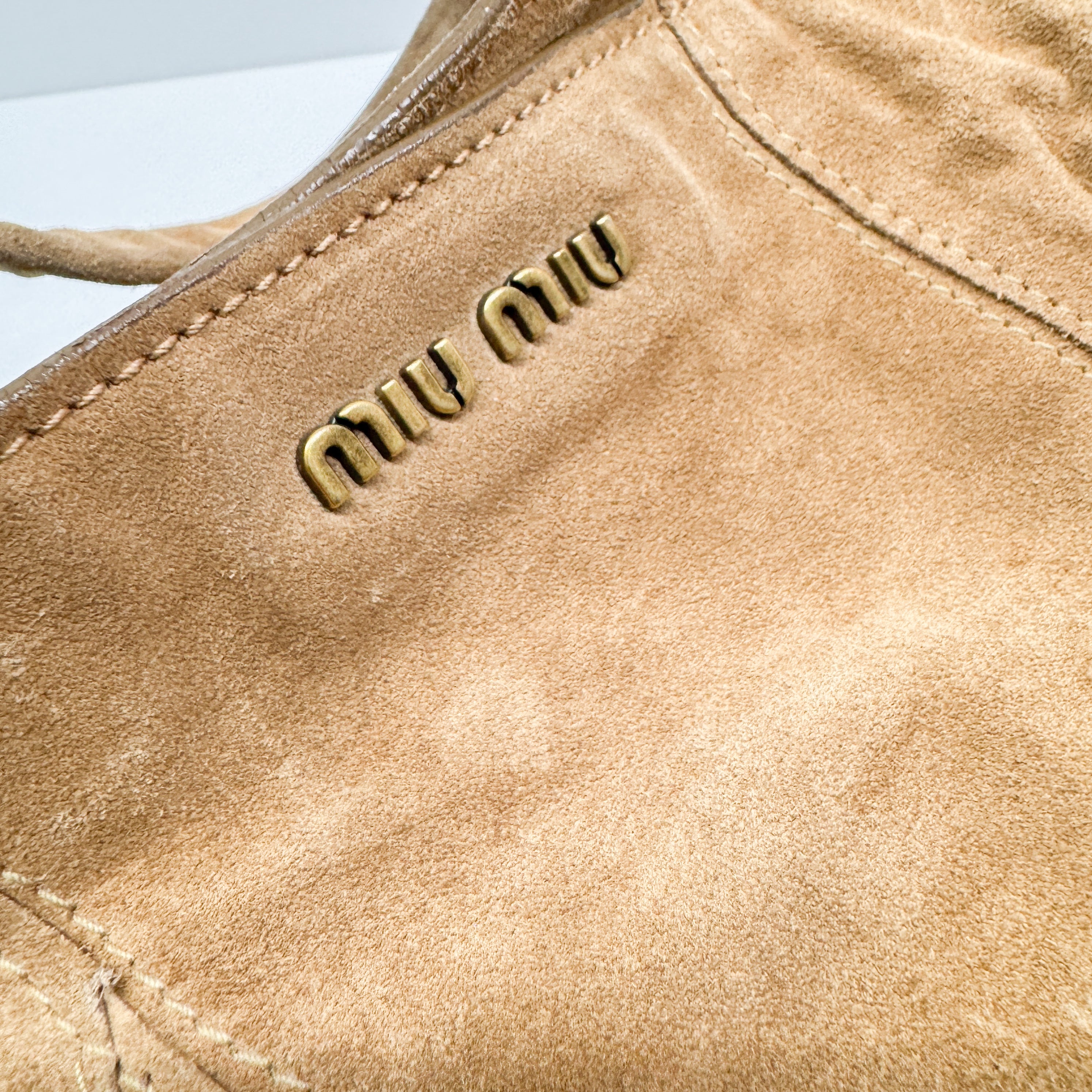 Vintage Brown Suede Shoulder Bag