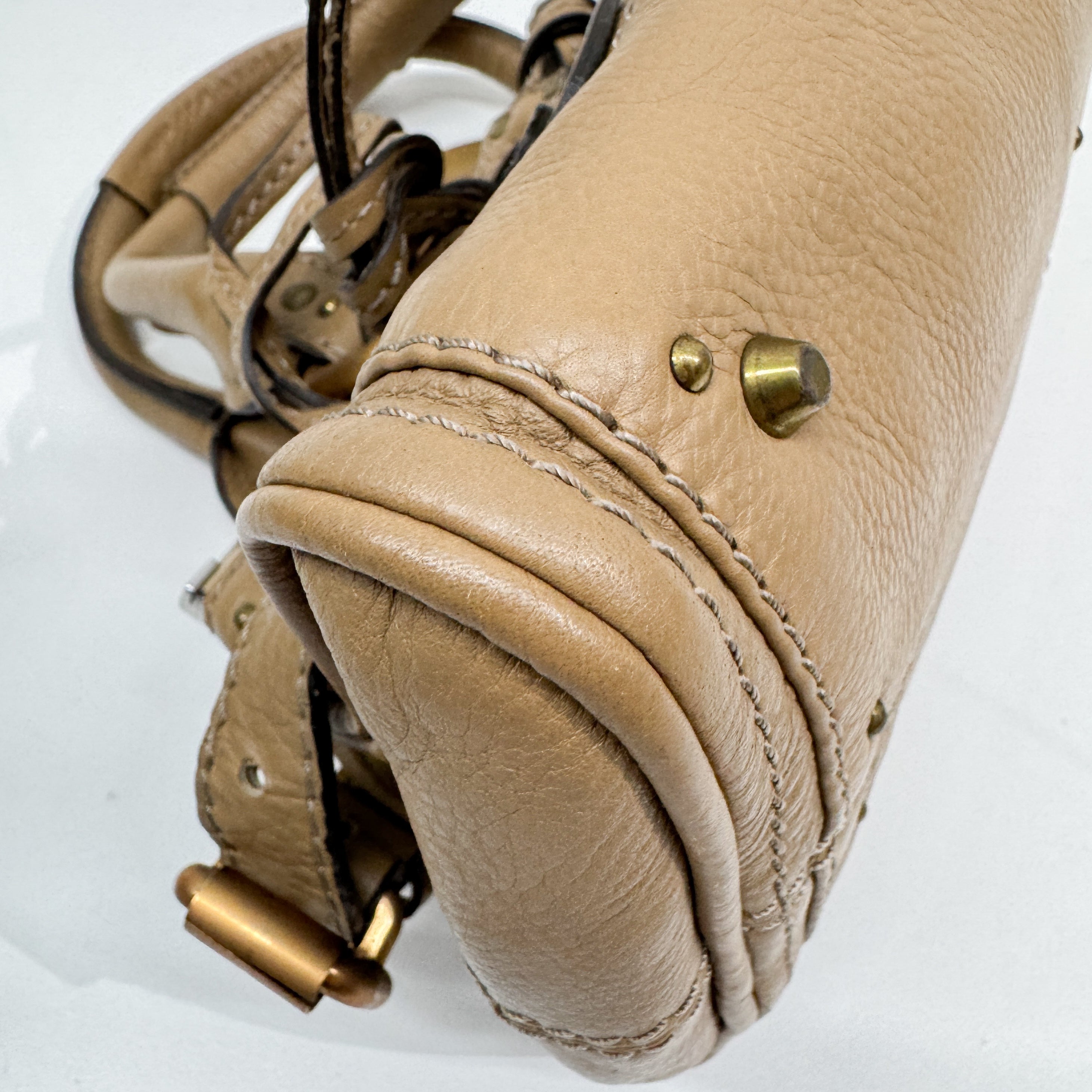 Mini Paddington Brown Leather Shoulder Bag