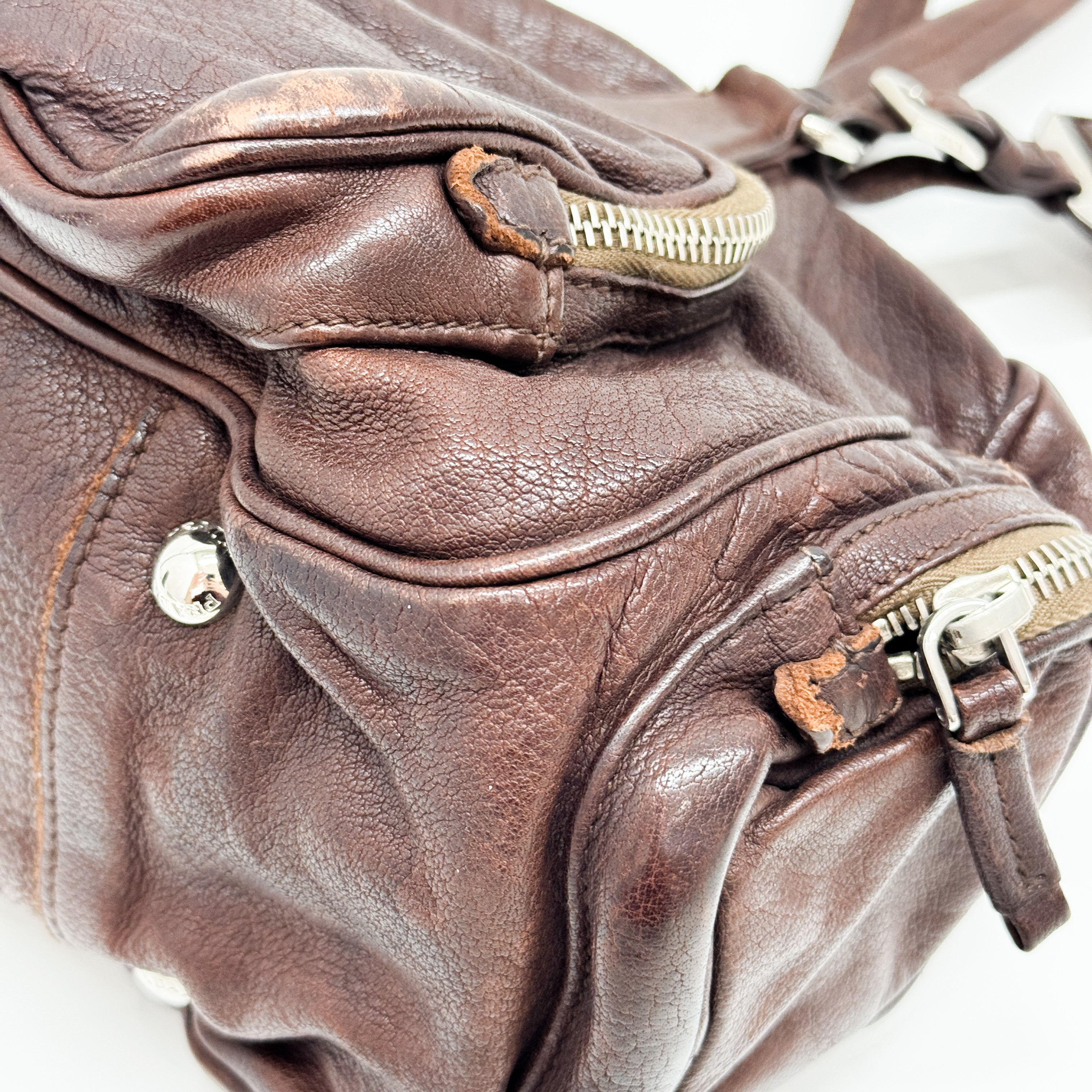 Brown Leather Shoulder Bag