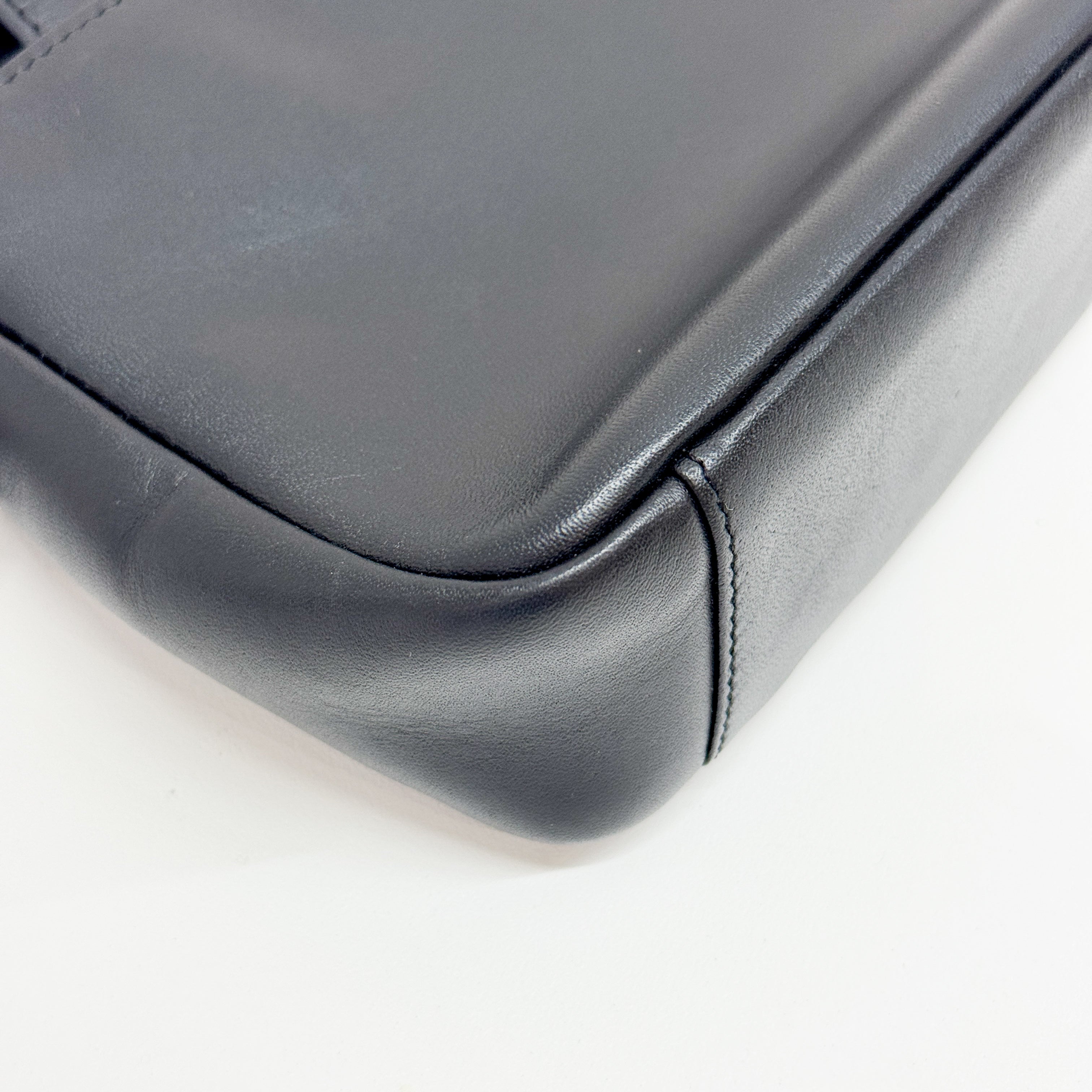 Black Leather Hand Bag