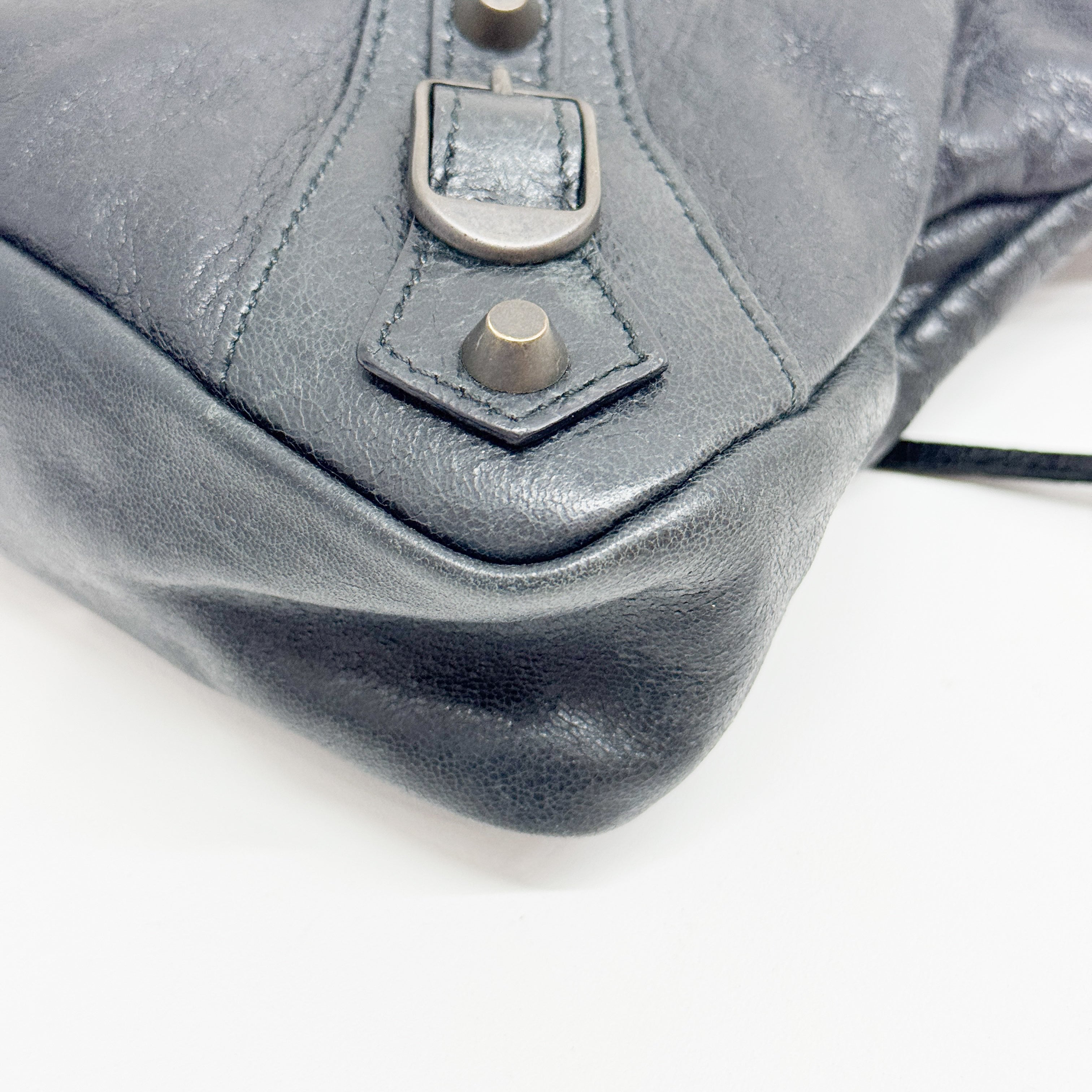 The First Black Calfskin Leather Two Way Bag