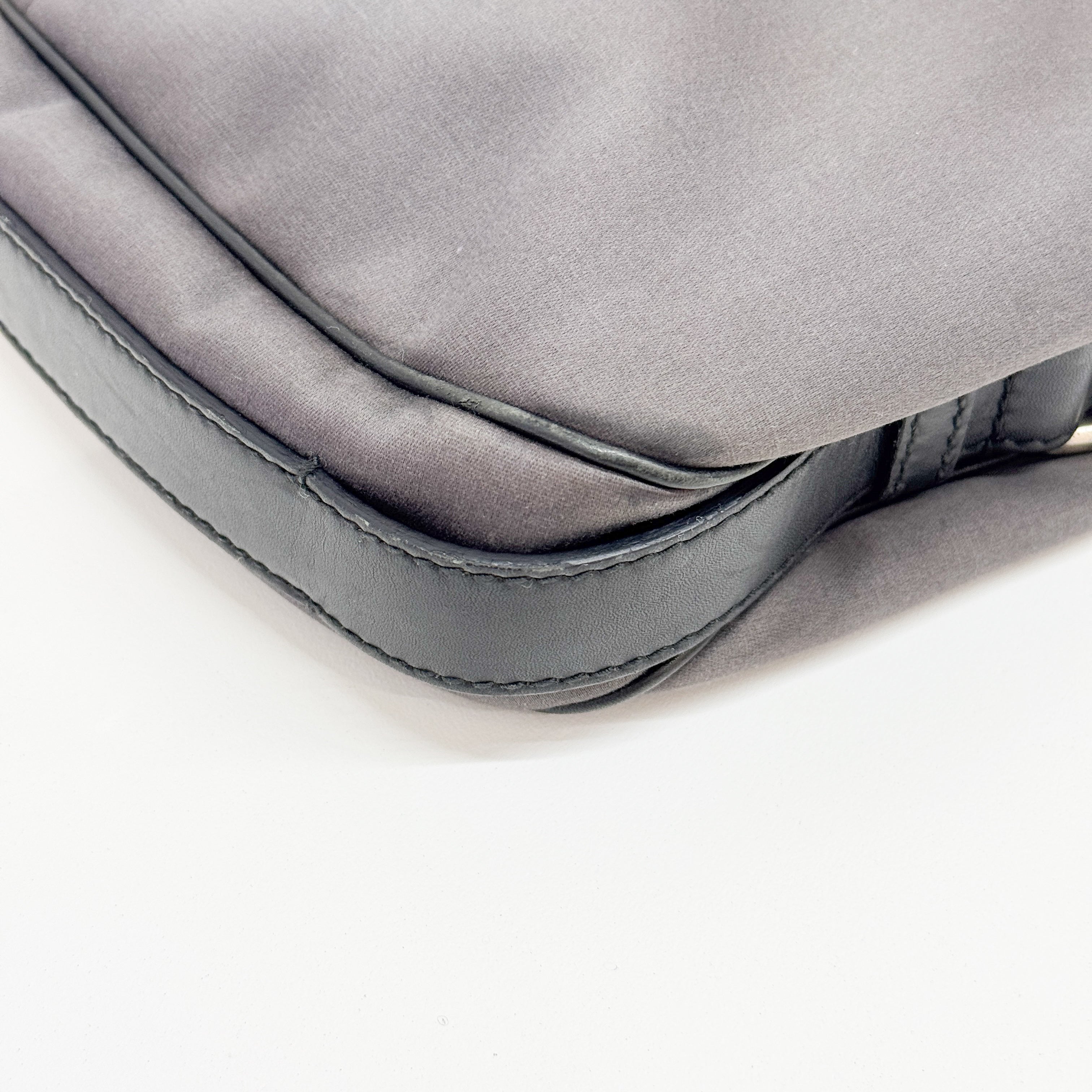 Mombasa Silver Cotton Shoulder Bag