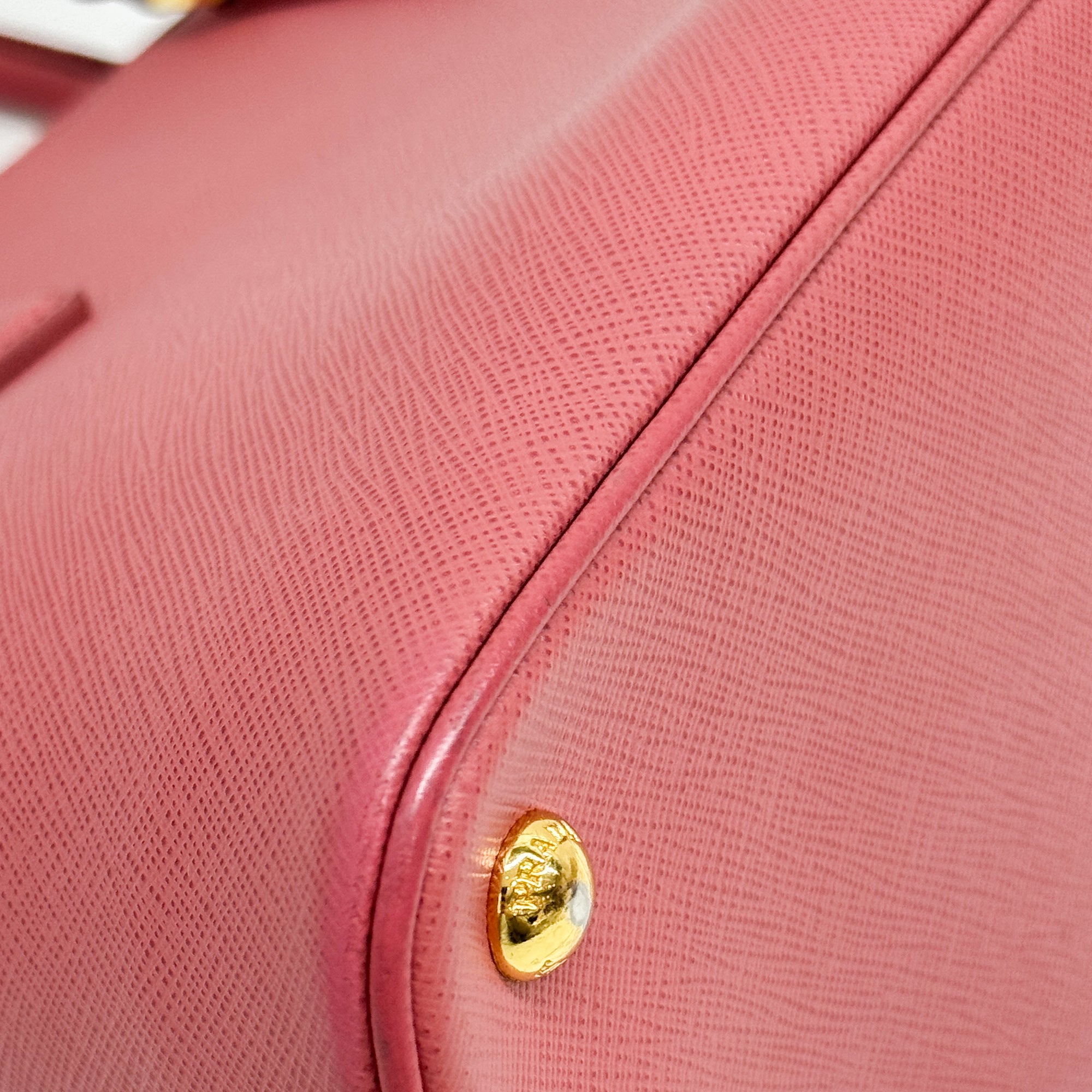 Saffiano Lux Pink Leather Two Way Bag