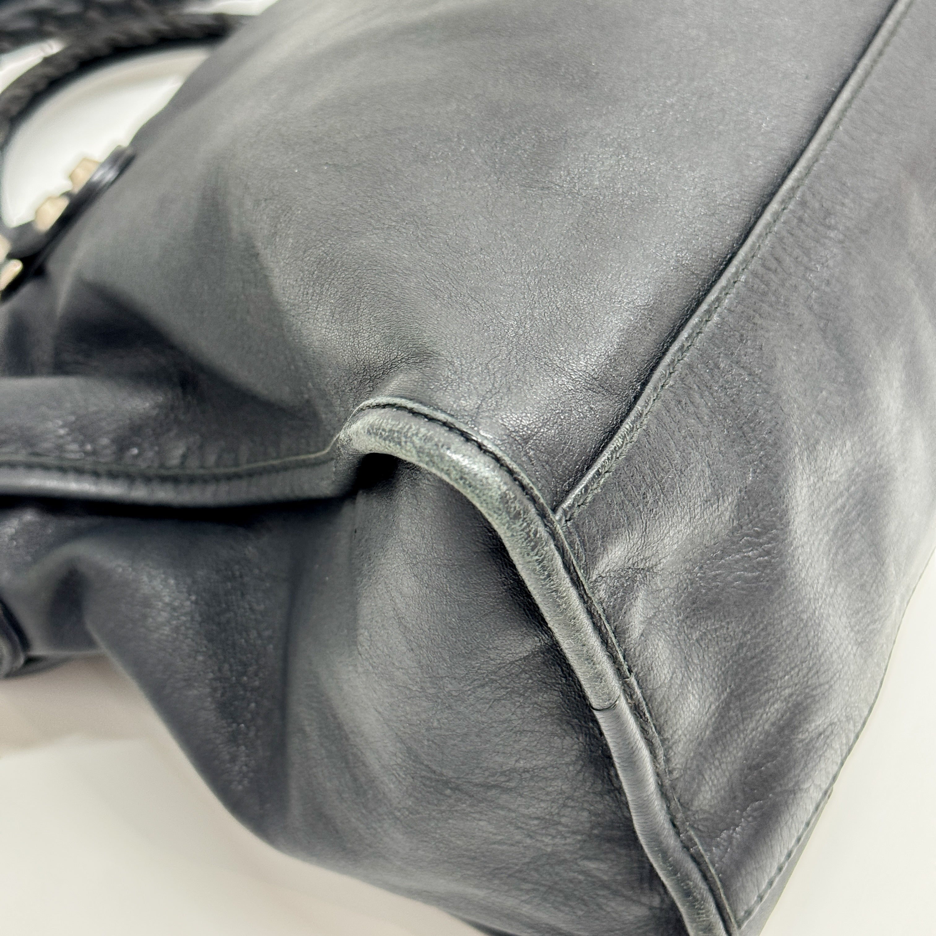The City Black Leather Bag
