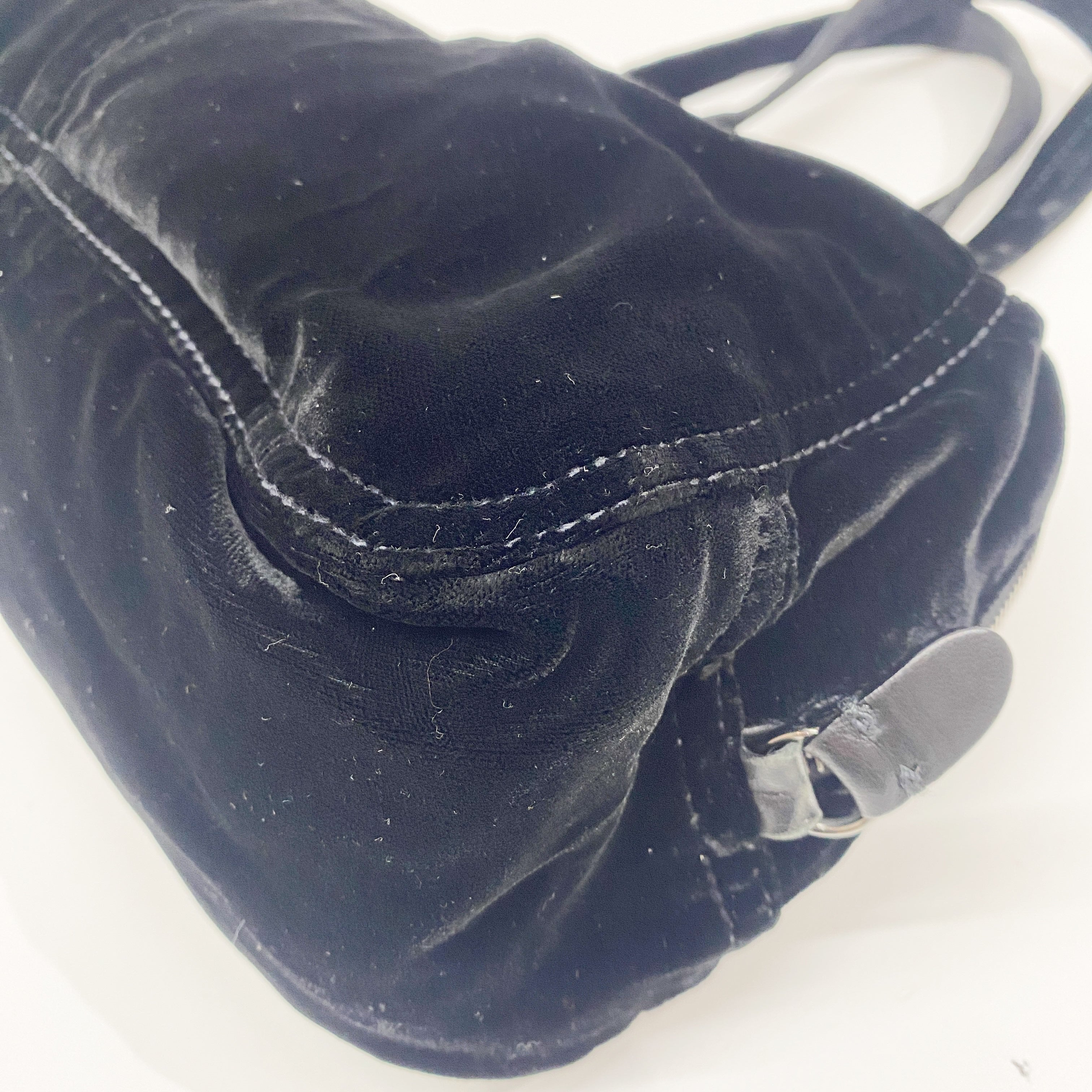 Black Velvet Shoulder Bag