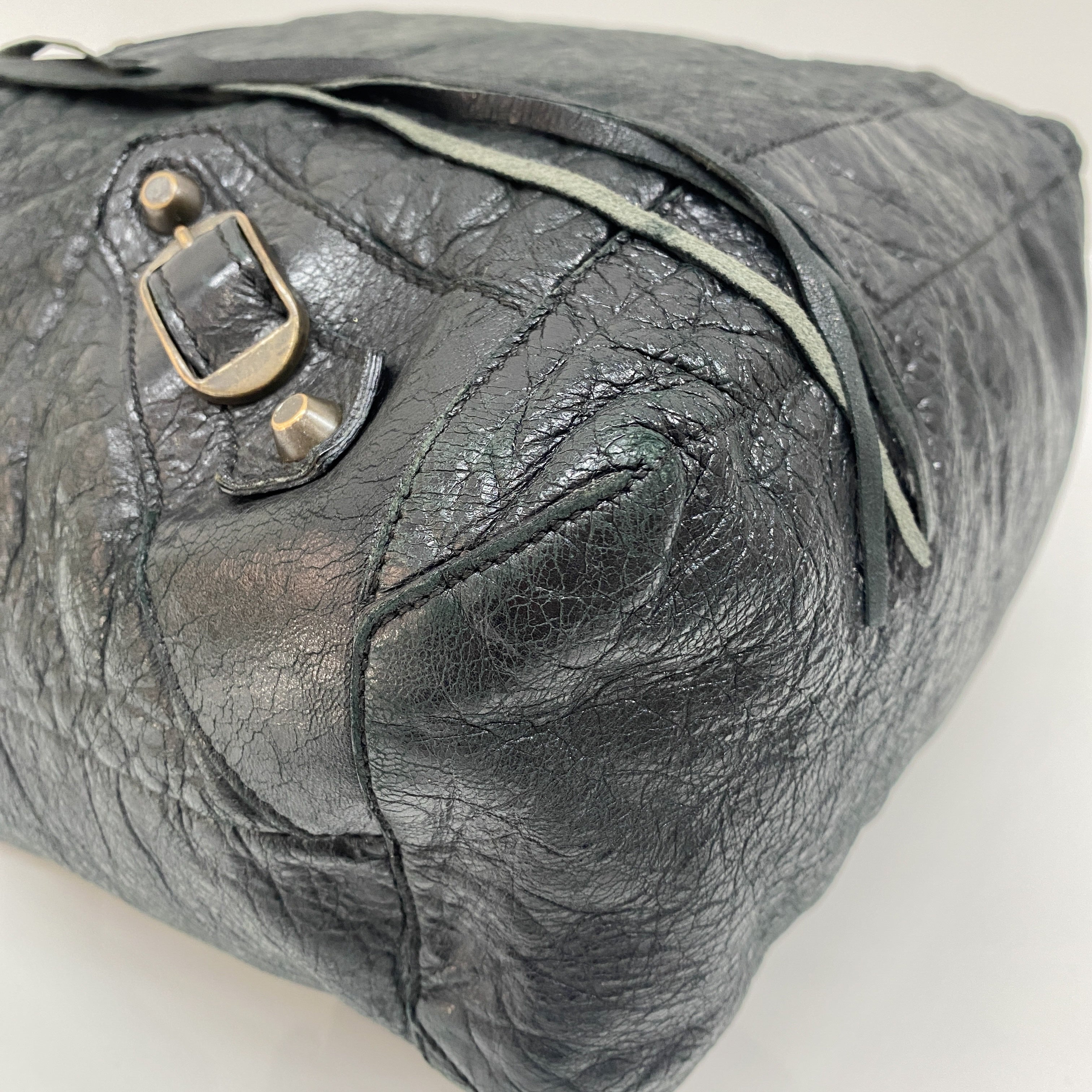 The Day Black Calfskin Leather Shoulder Bag