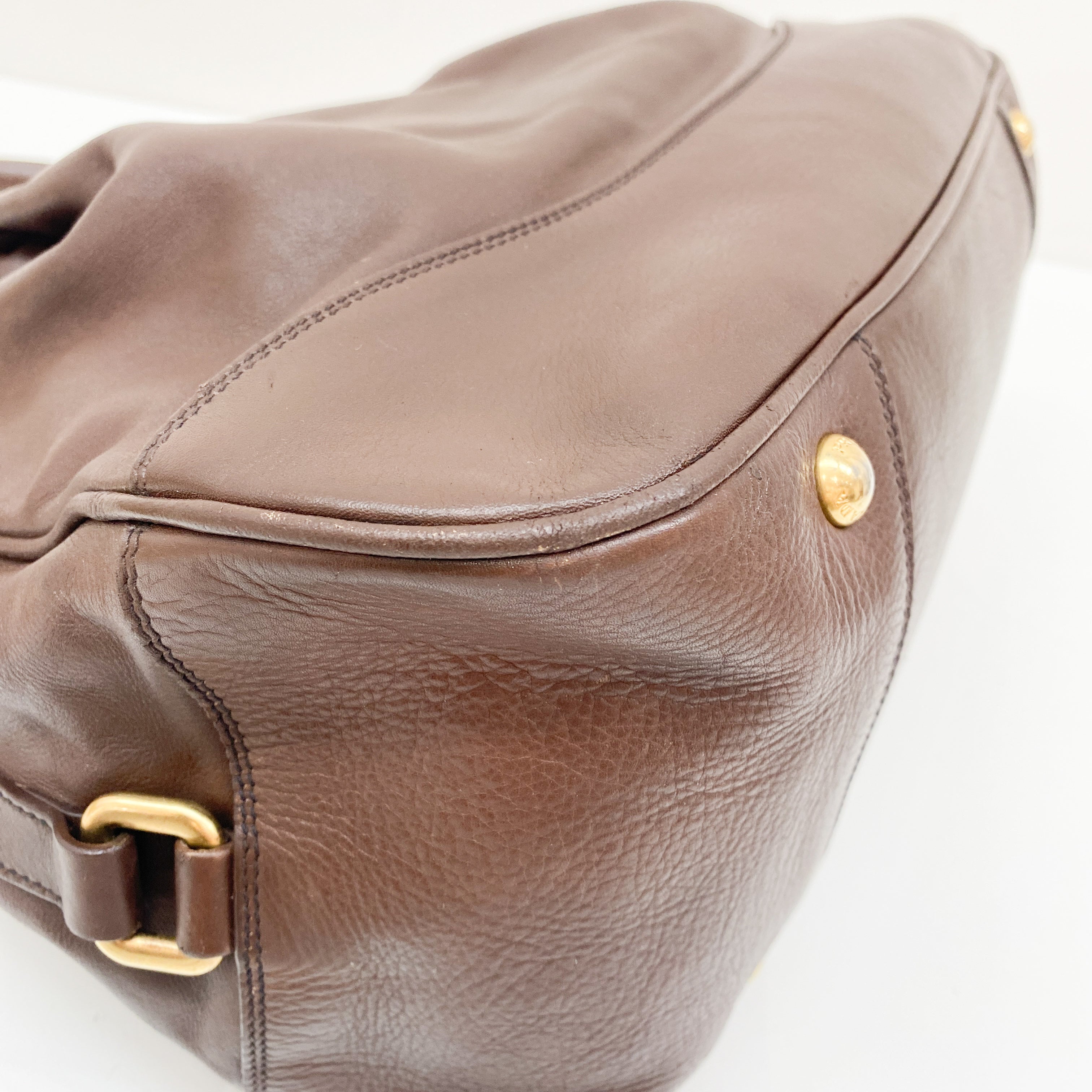 Brown Leather Shoulder Bag