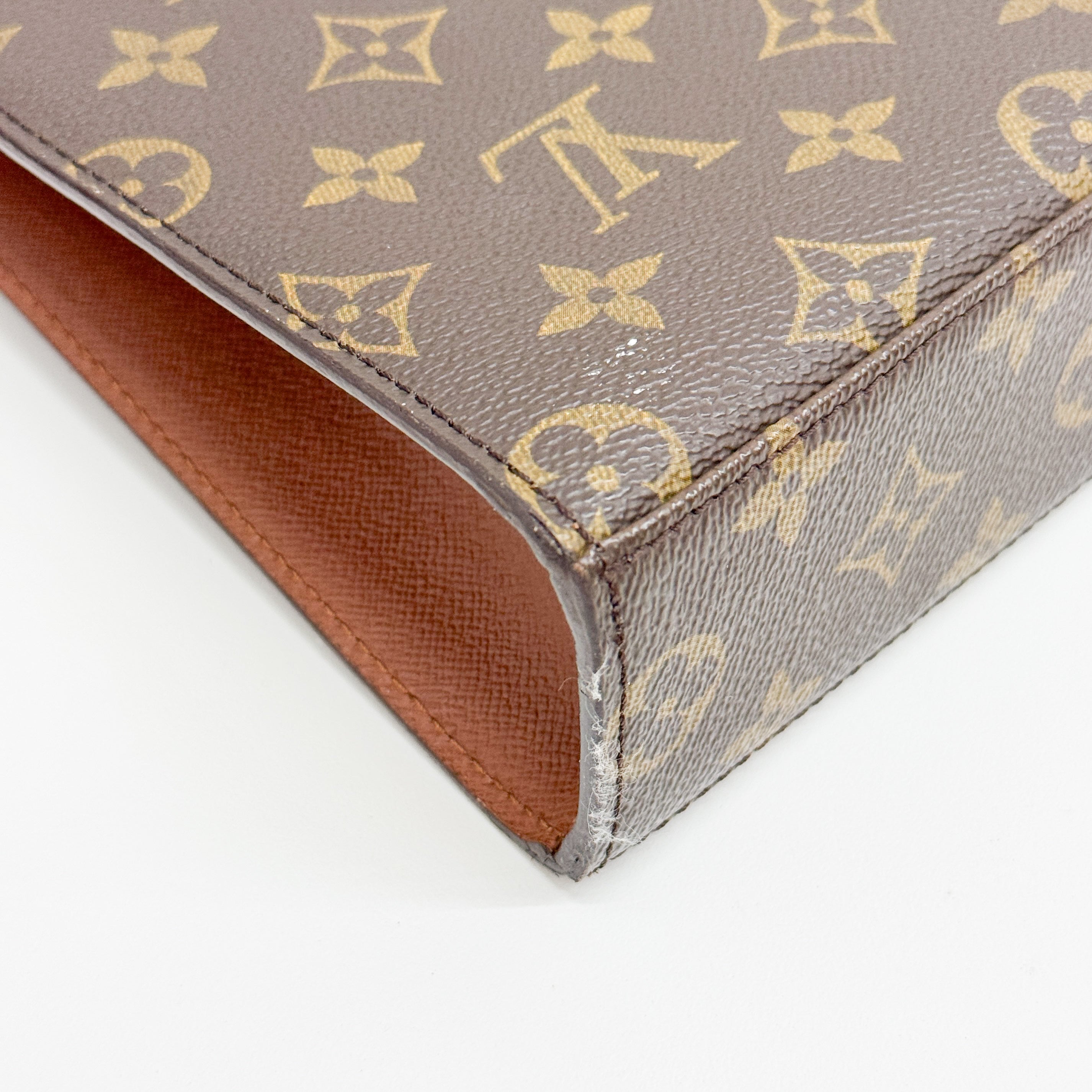 Malesherbes Brown Monogram Hand Bag