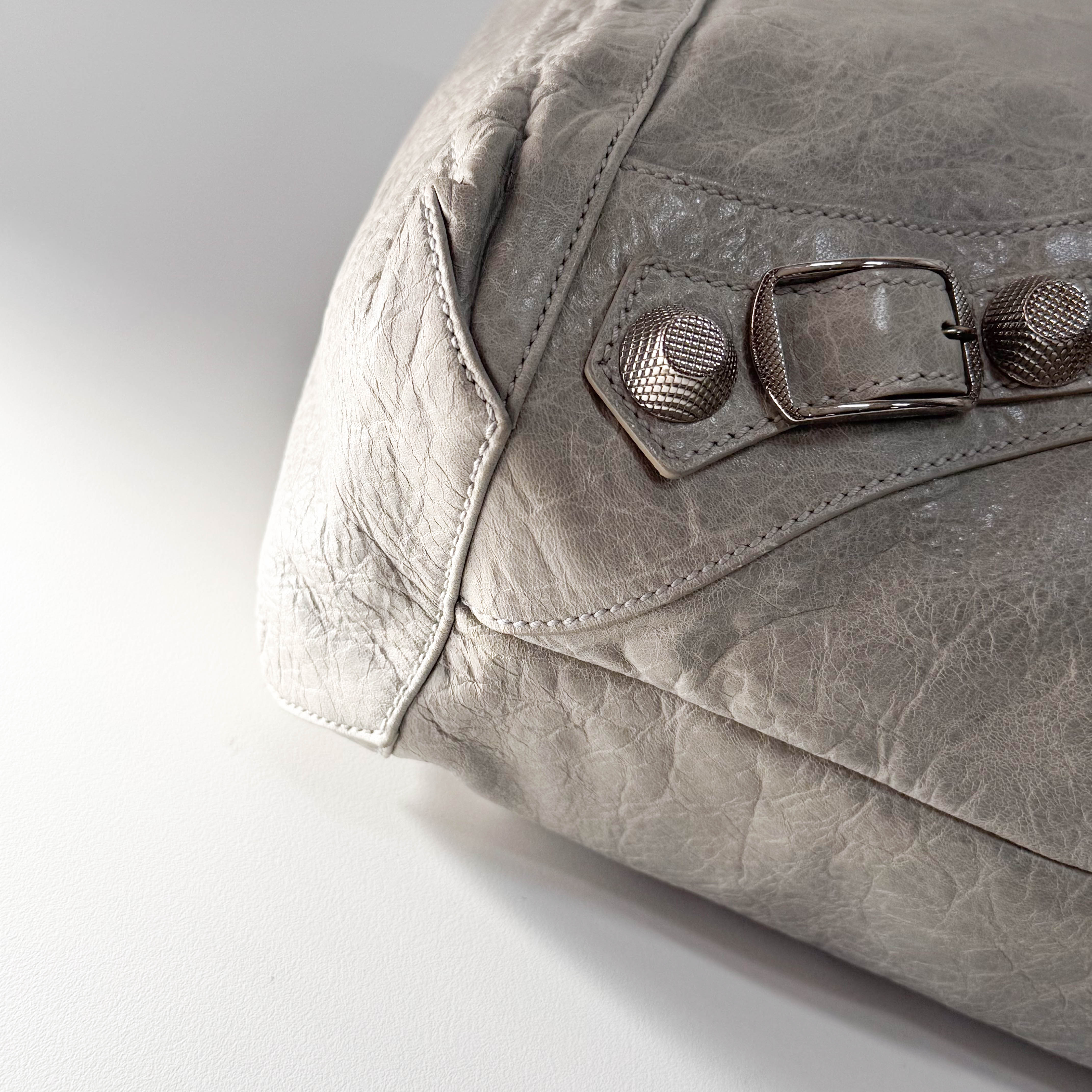 Giant Day Light Green Leather Hobo Bag