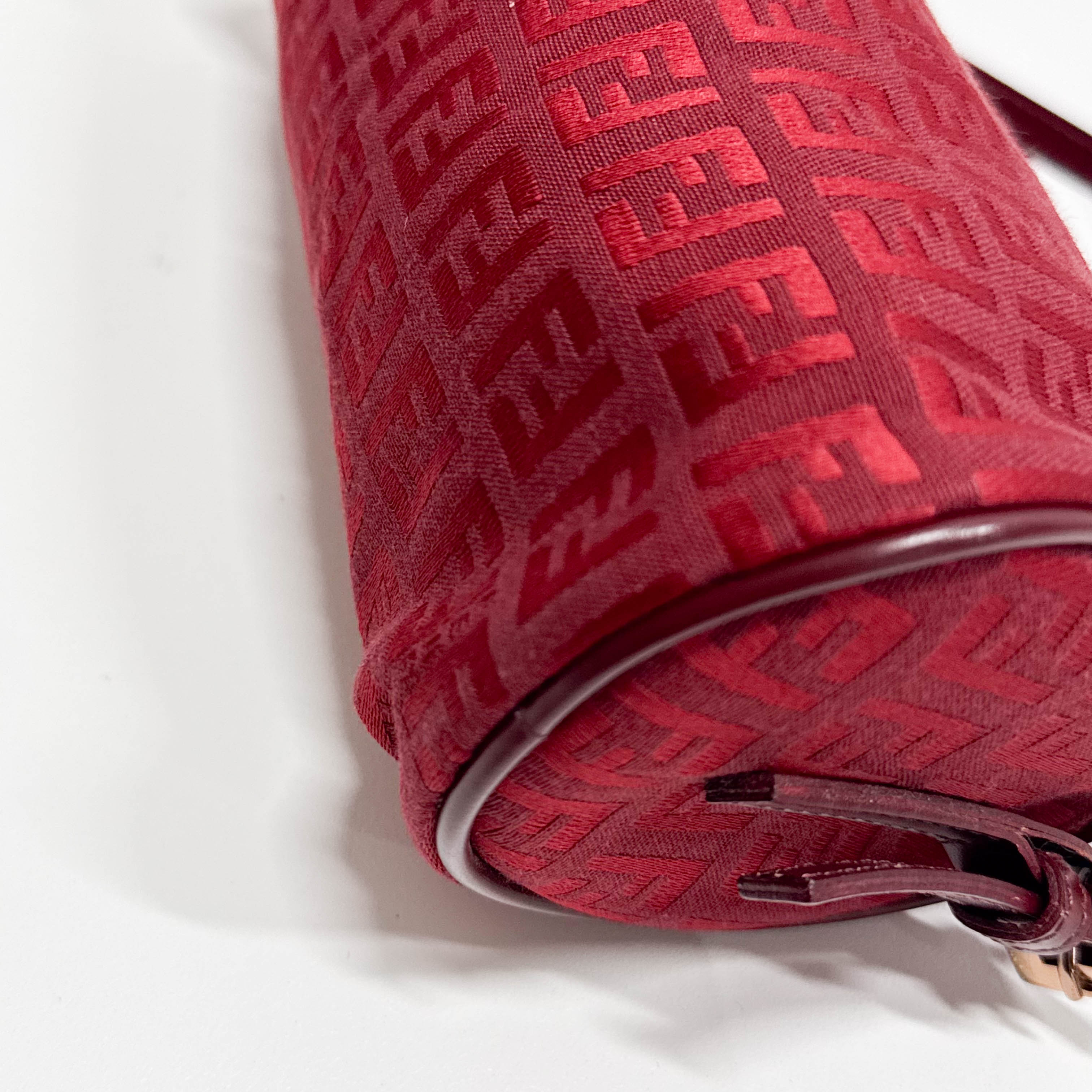 Zucchino Red Canvas Shoulder Bag