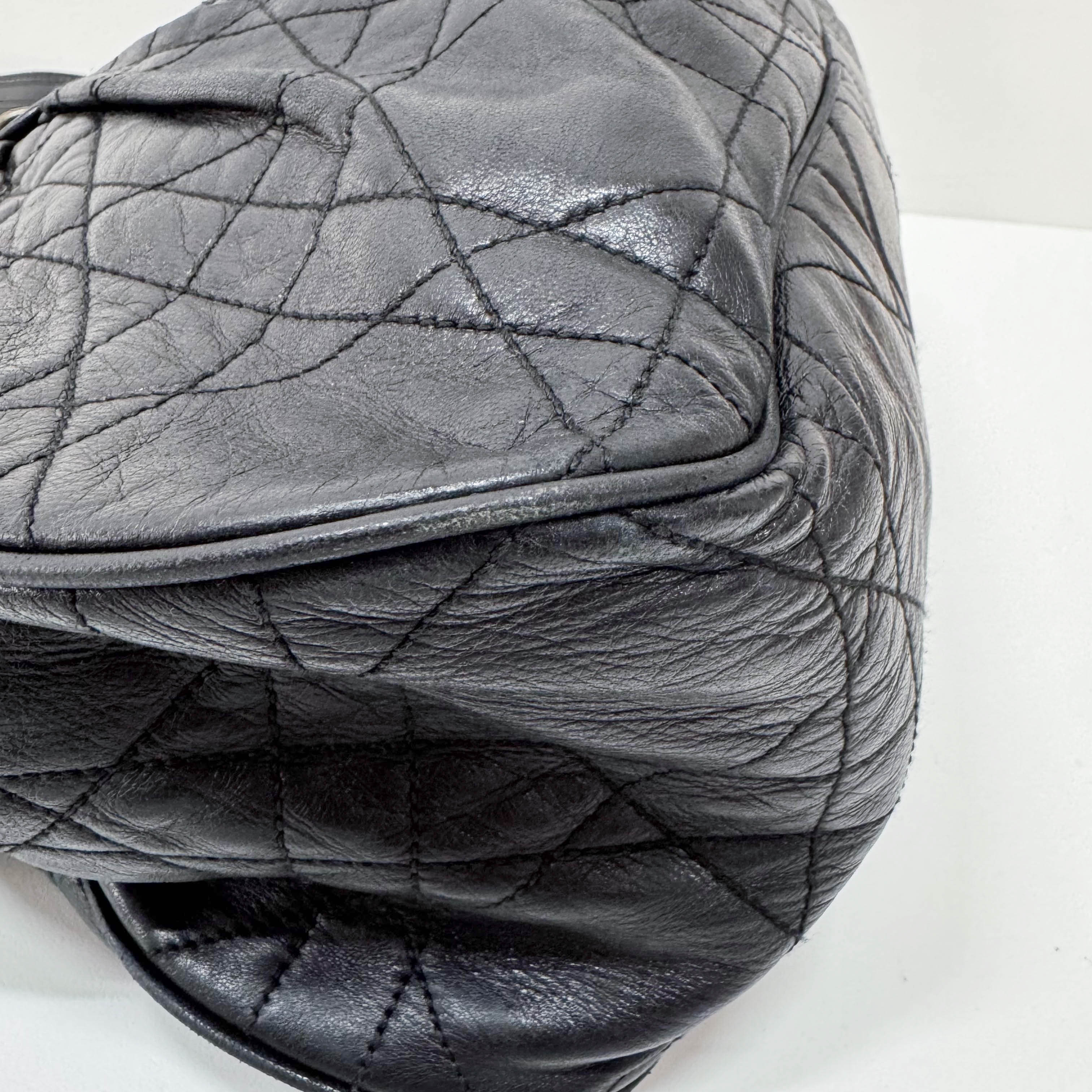 Black Leather Shoulder Bag