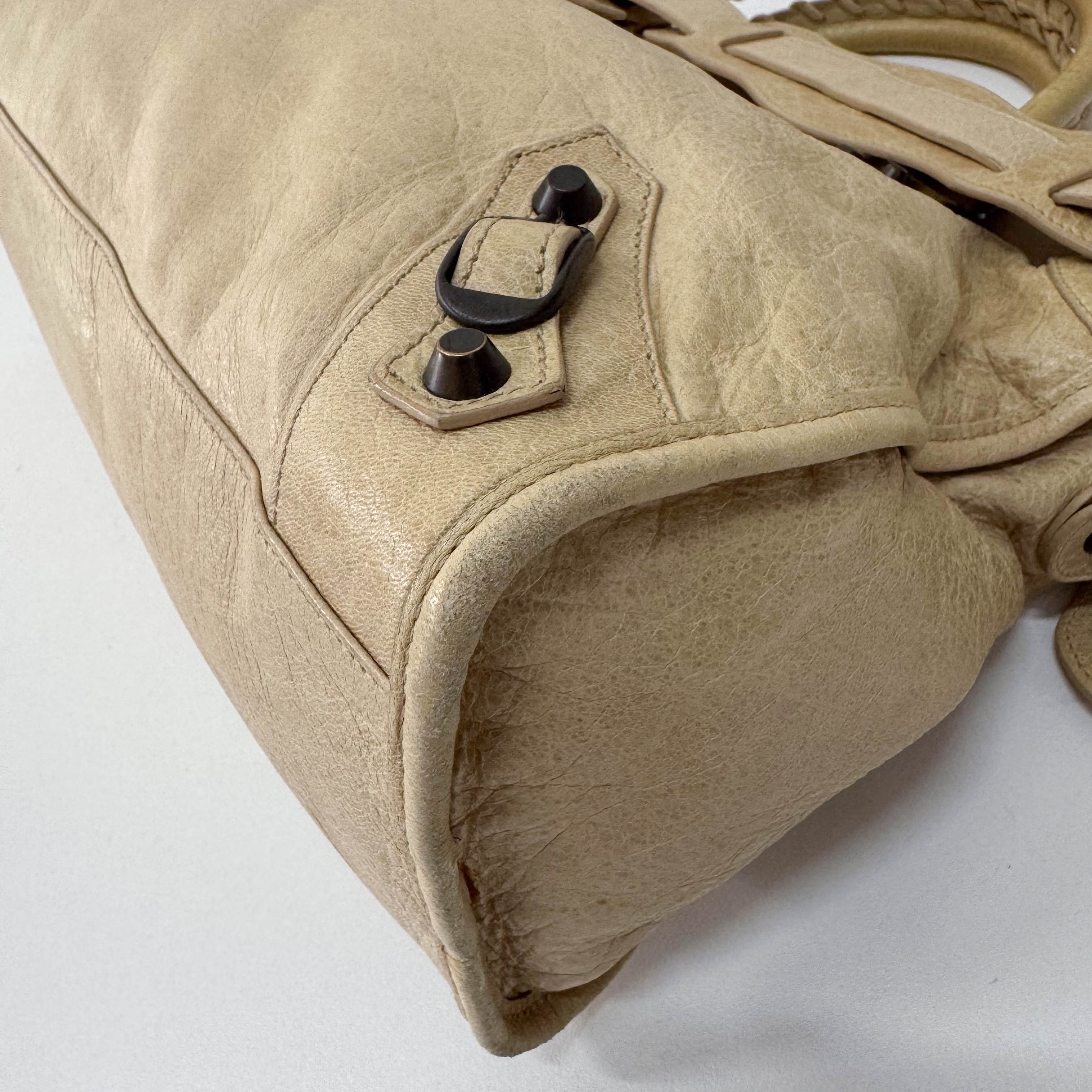 The City Green Leather Two Way Bag