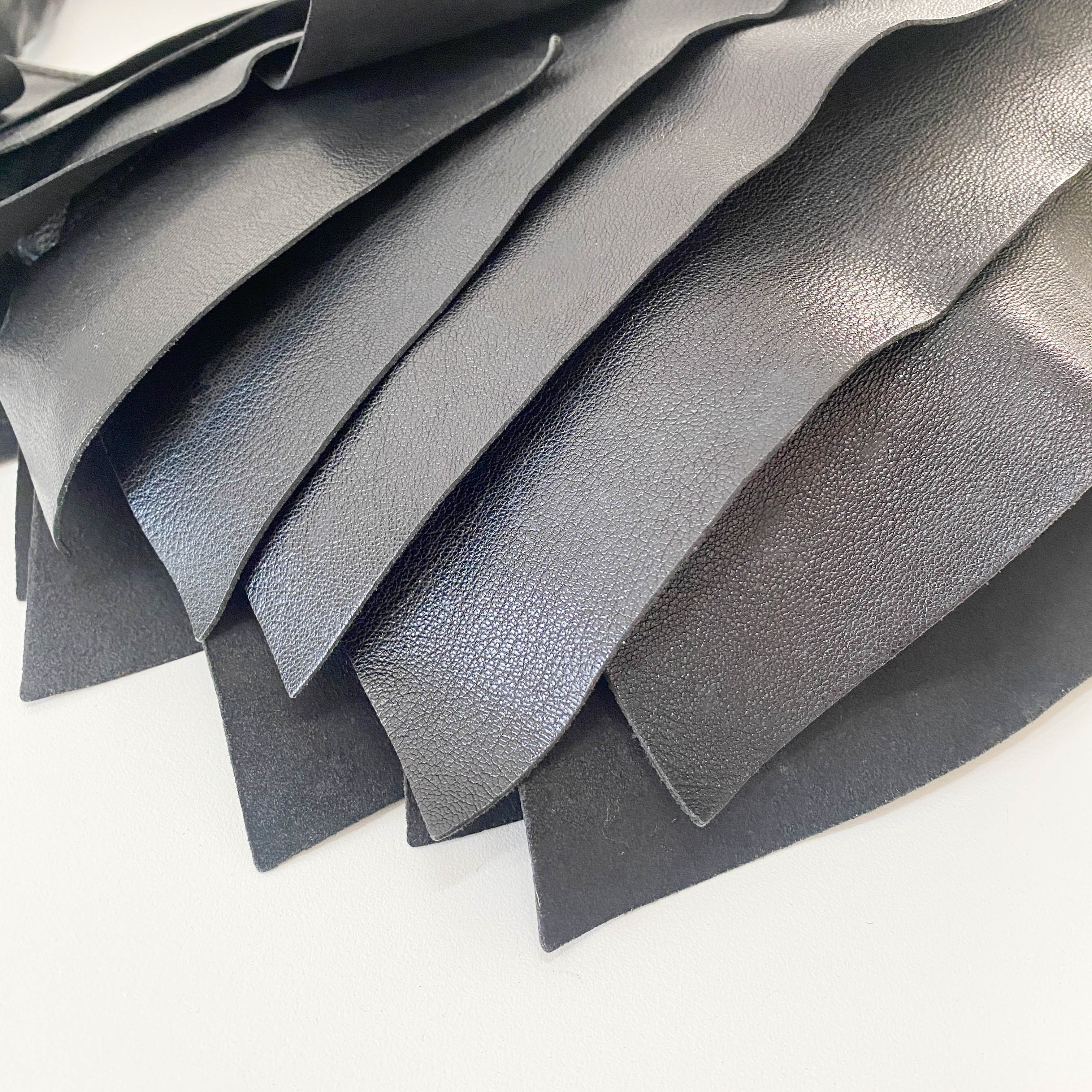 Saint Tropez Black Leather Shoulder Bag