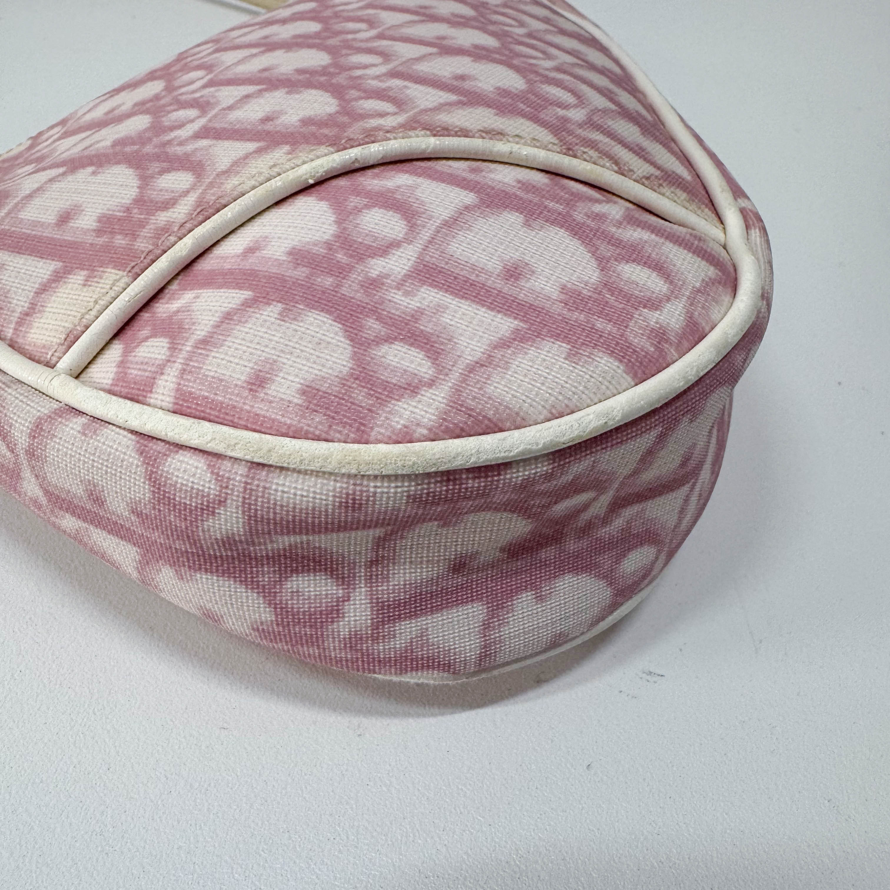 Saddle Trotter Pink Coated Canvas Shoulder Bag