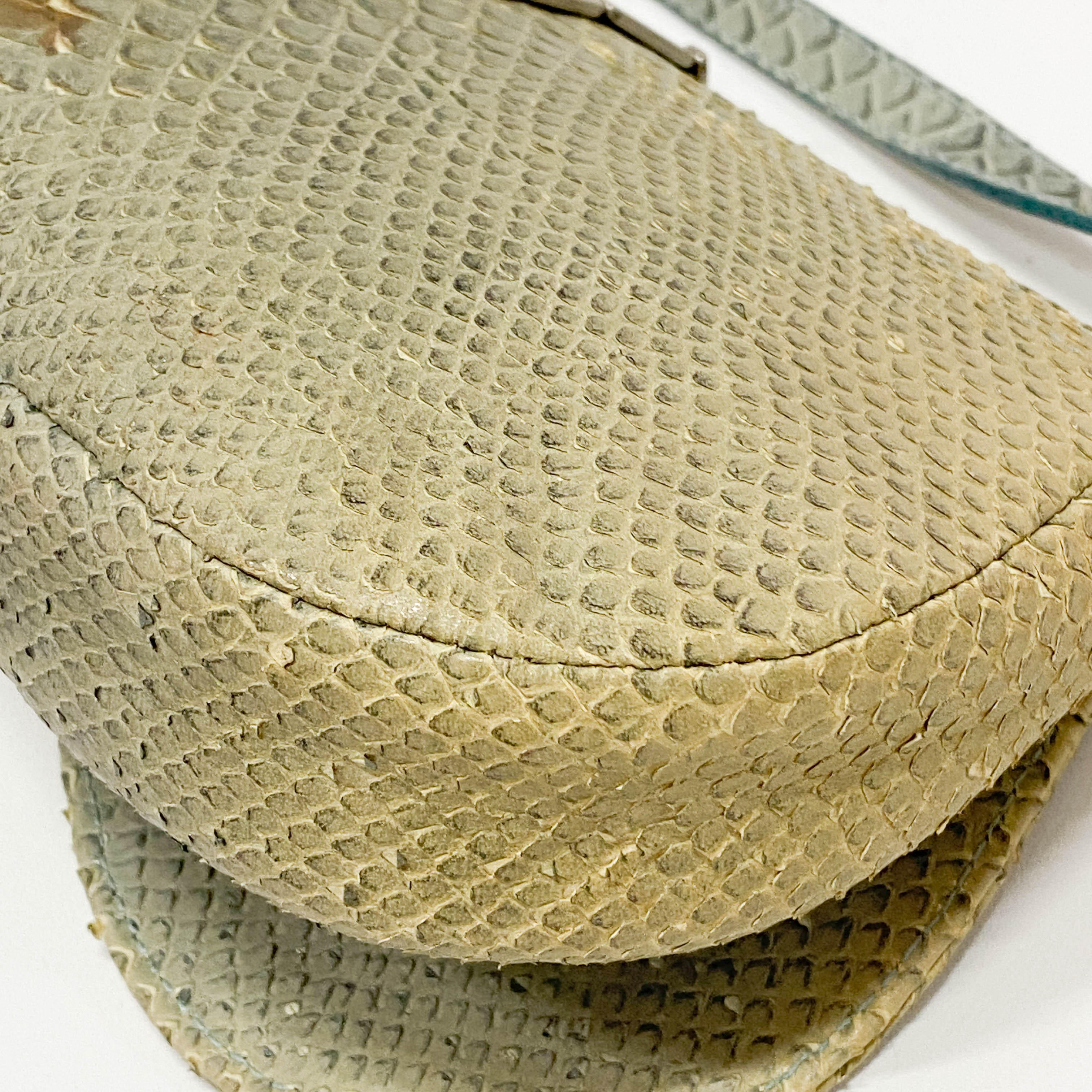 Saddle Light Grey Python Two Way Bag