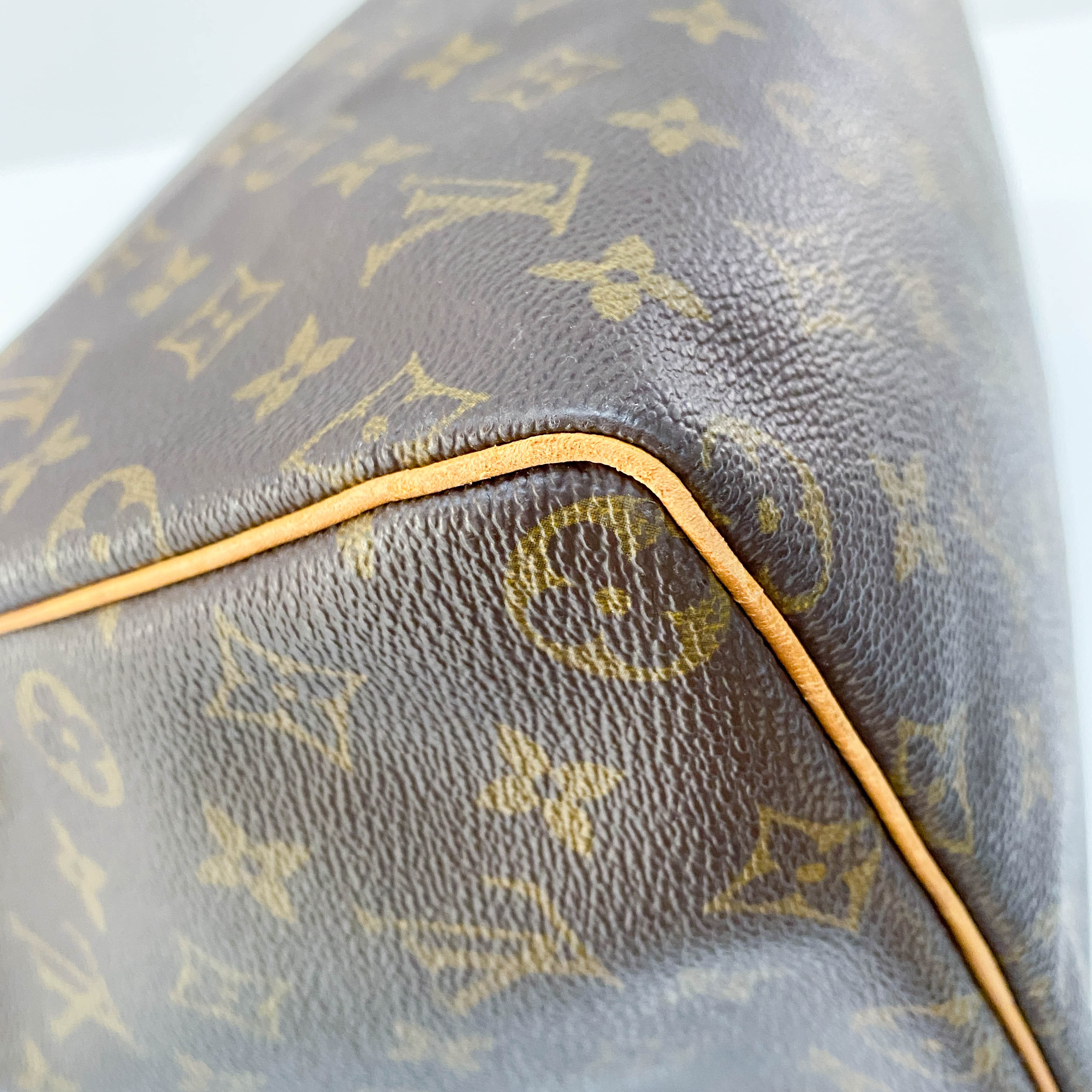 Speedy 40 Monogram Brown Coated Canvas Boston Bag