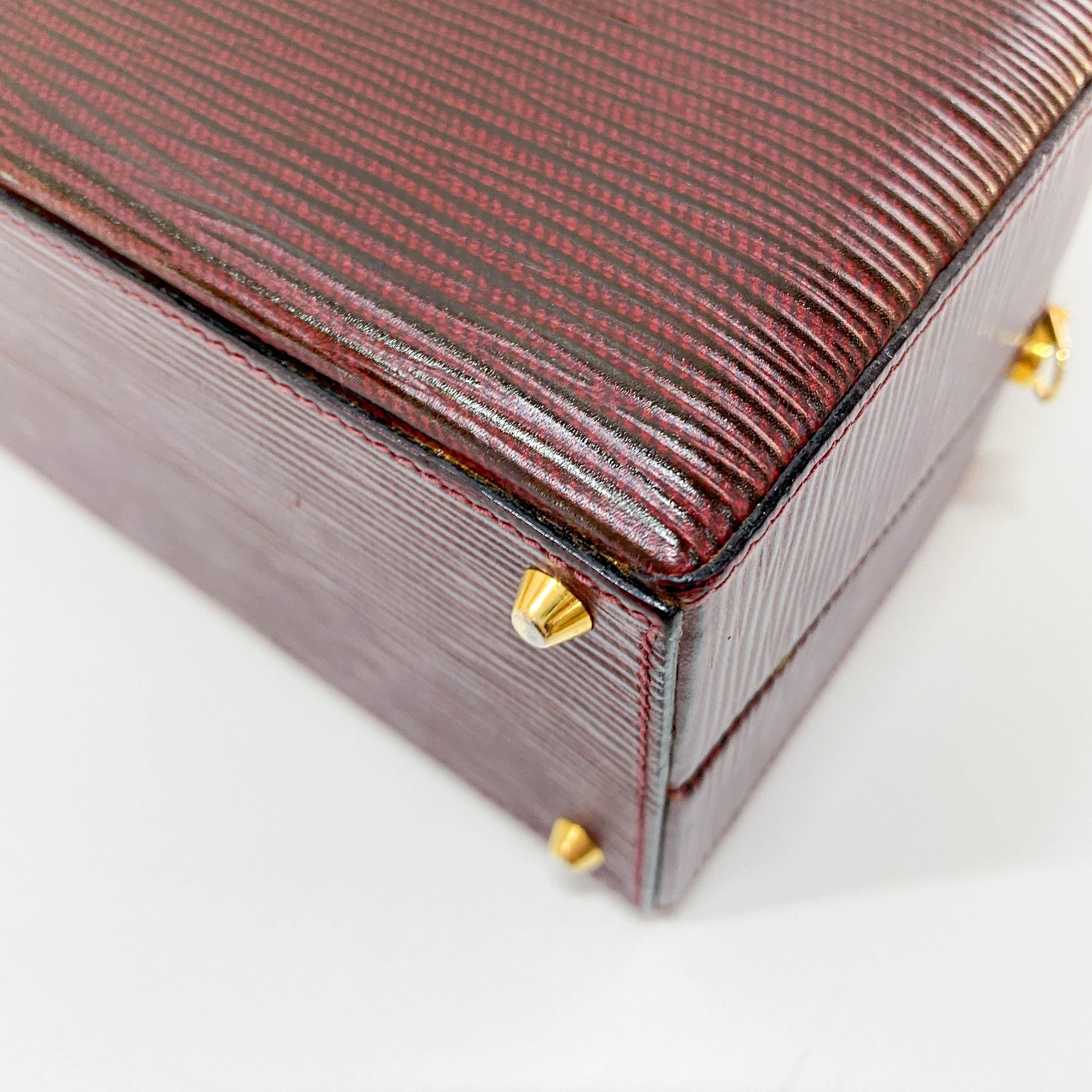 Vintage Red Leather Two Way bag