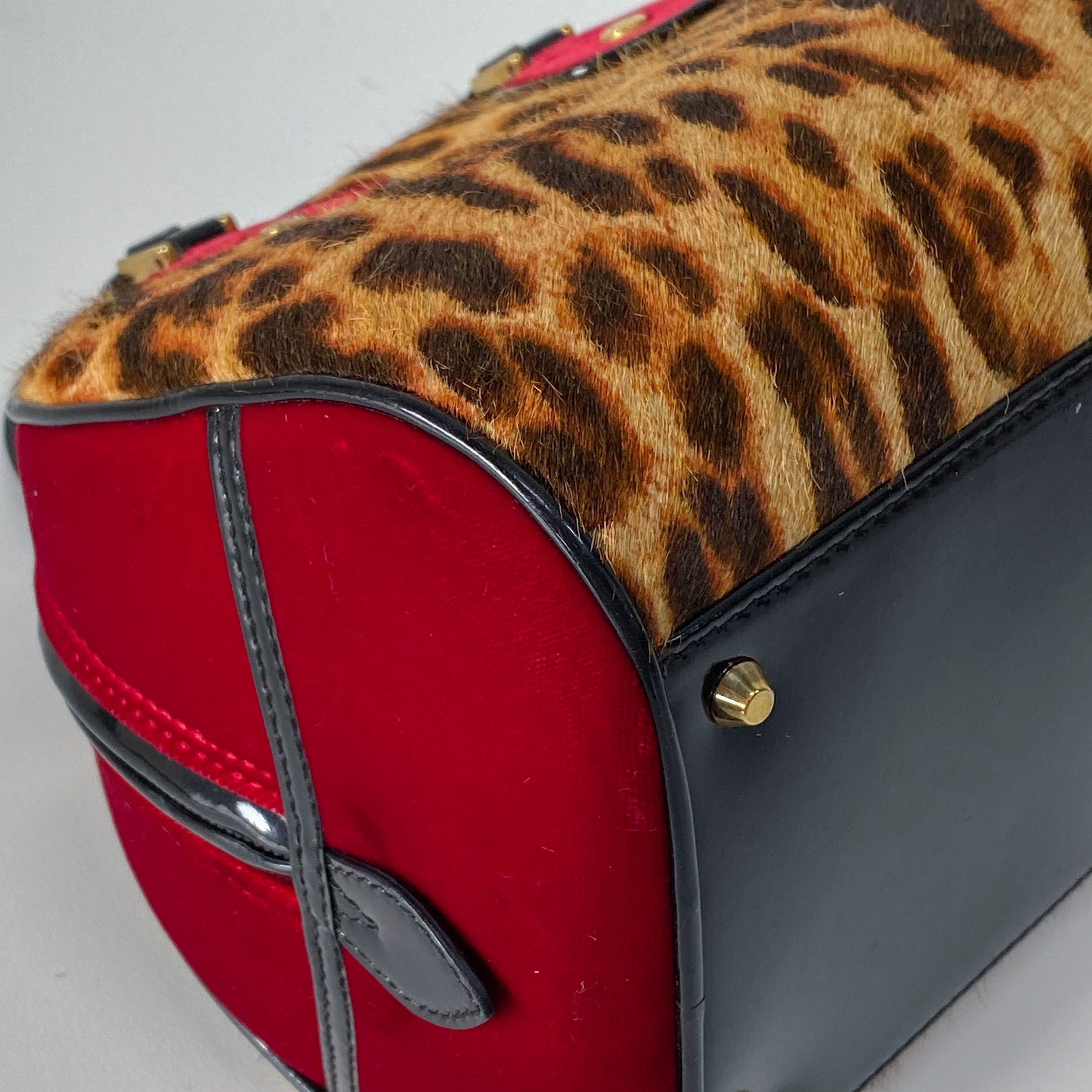 Gambler Dice Leopard Print Handbag