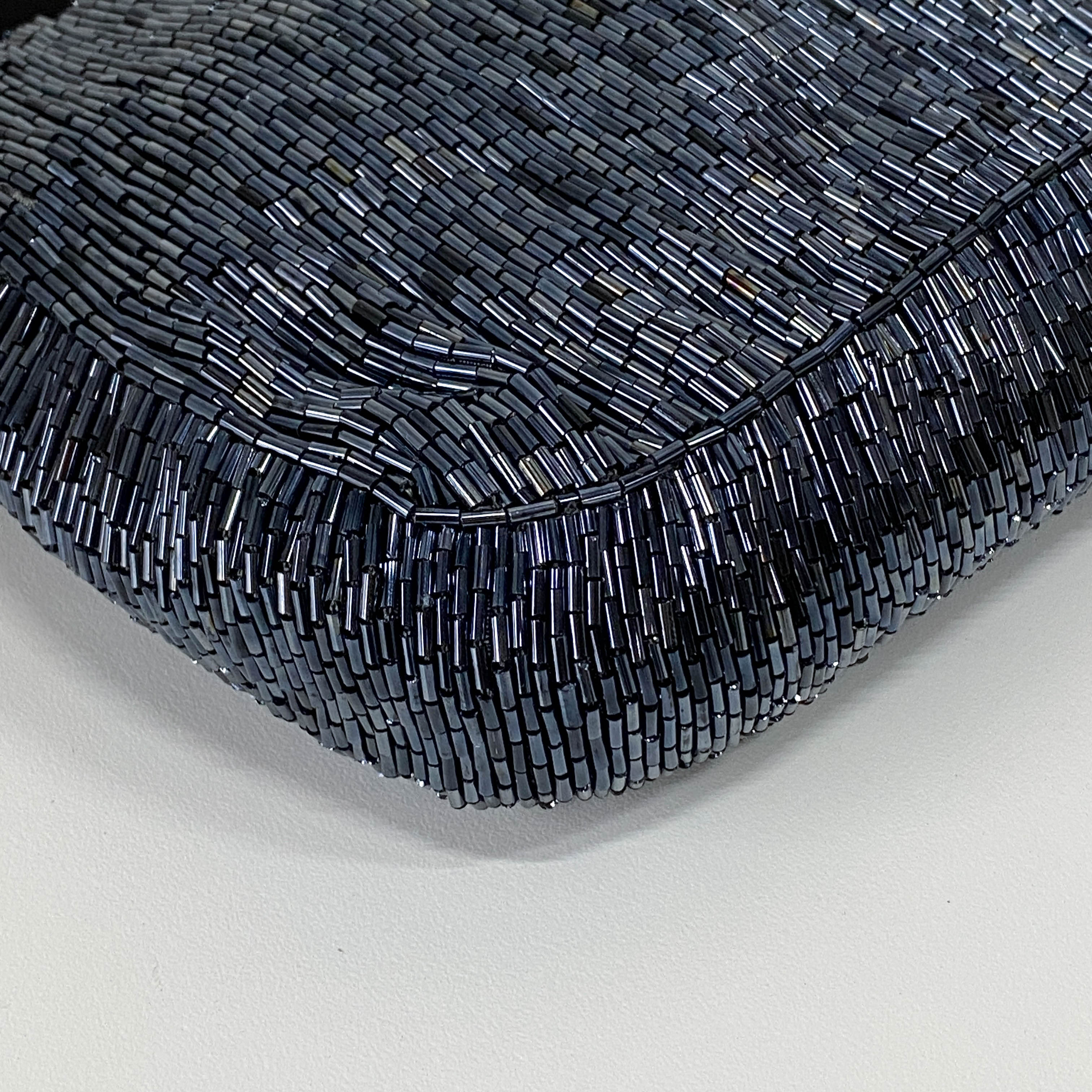 Baguette Black Beads Shoulder Bag