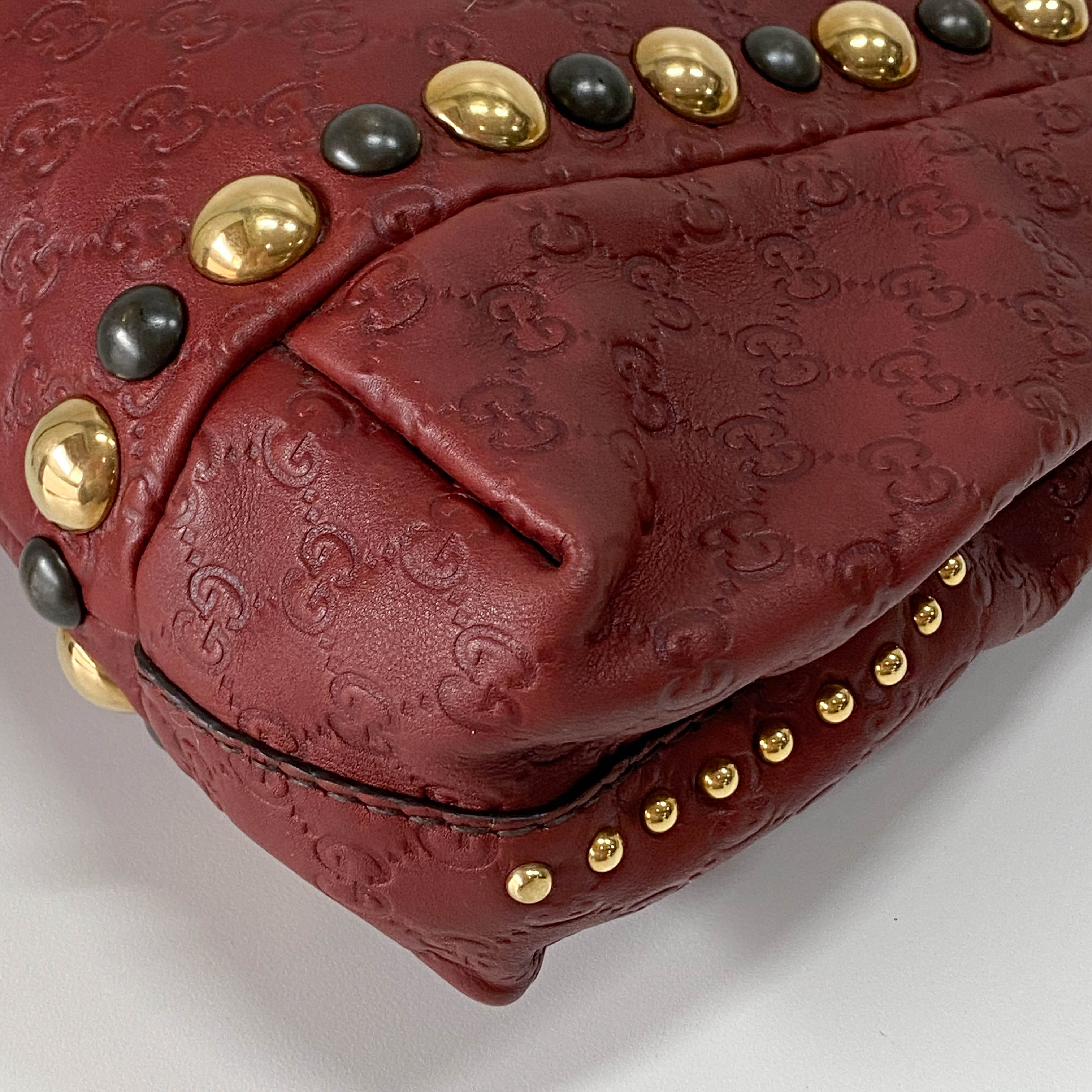 Baboushka Red Leather Tote Bag