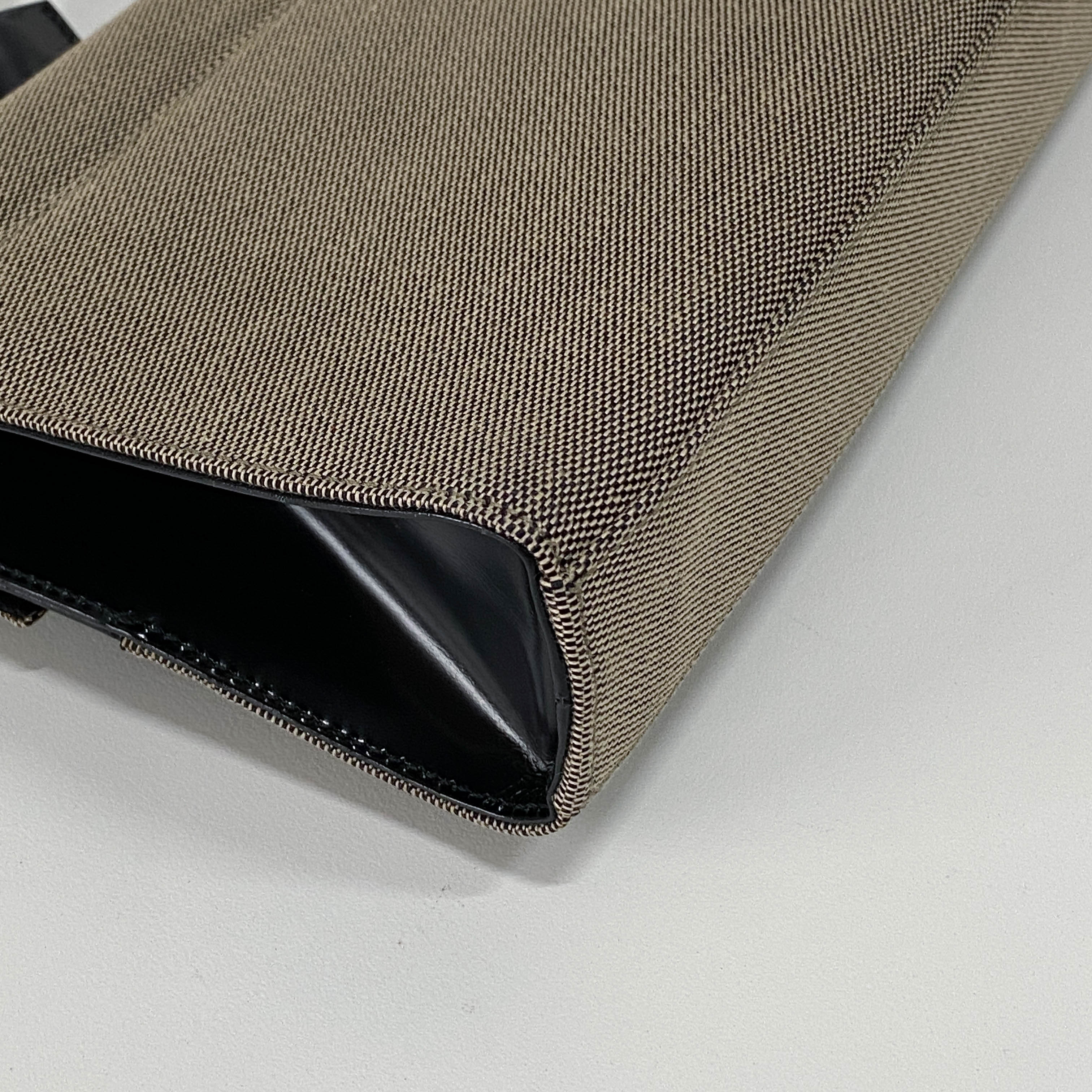 Brown Canvas Shoulder Bag