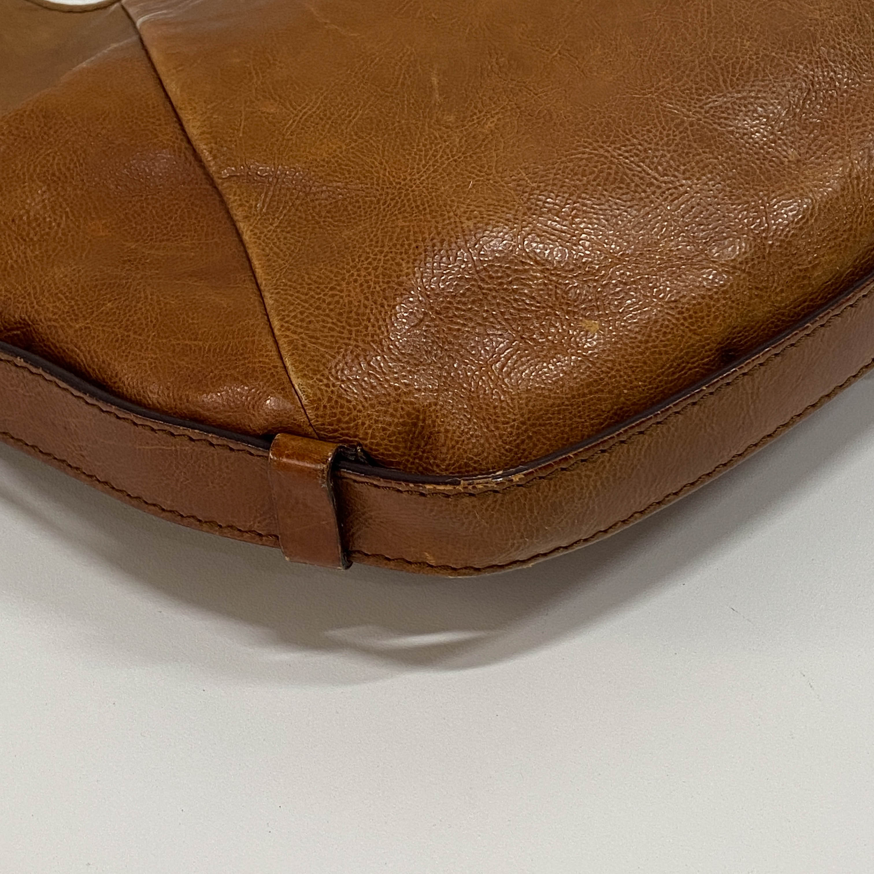 Mombasa Brown Leather Shoulder Bag