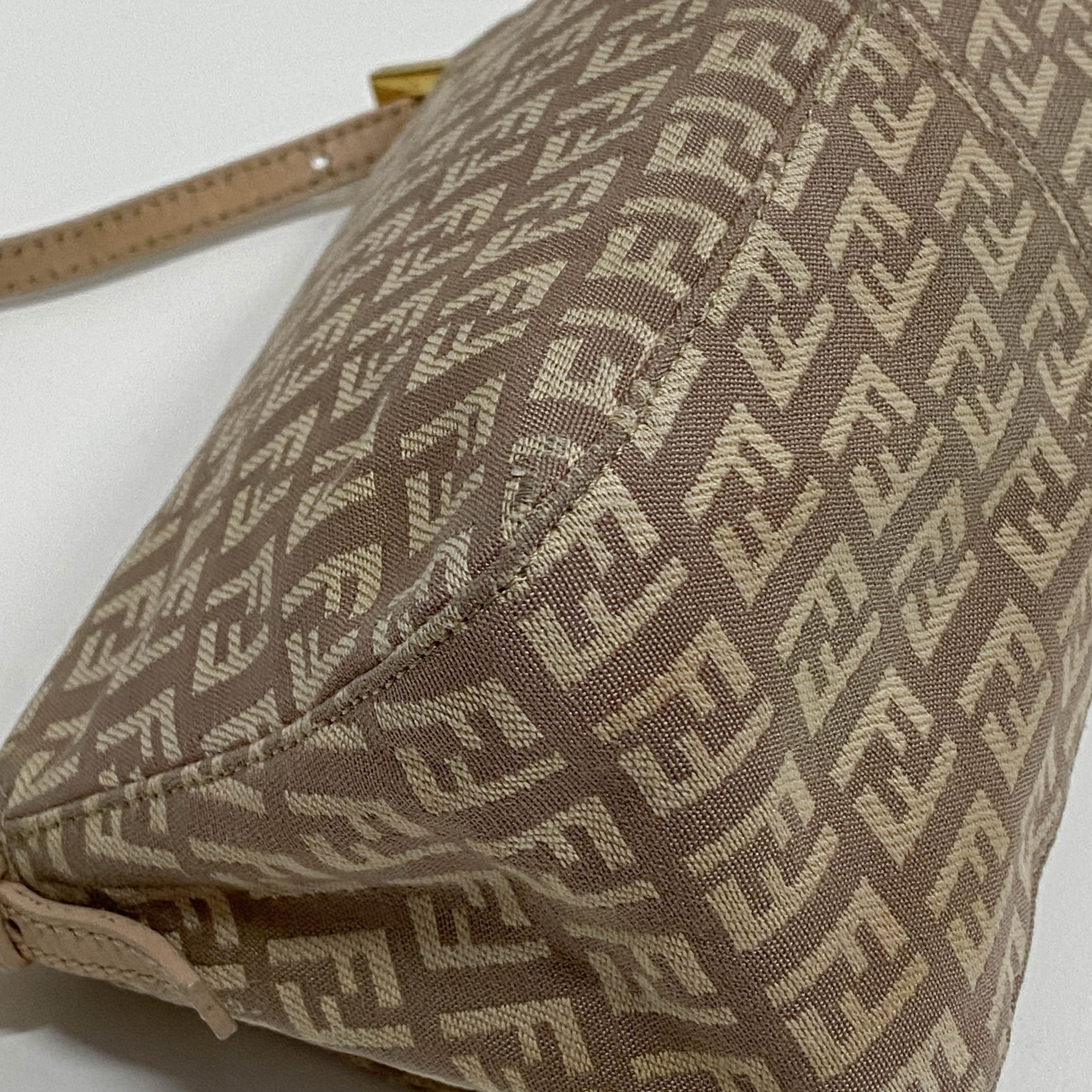 Zucchino Mini Mamma Baguette Pink Canvas Shoulder Bag