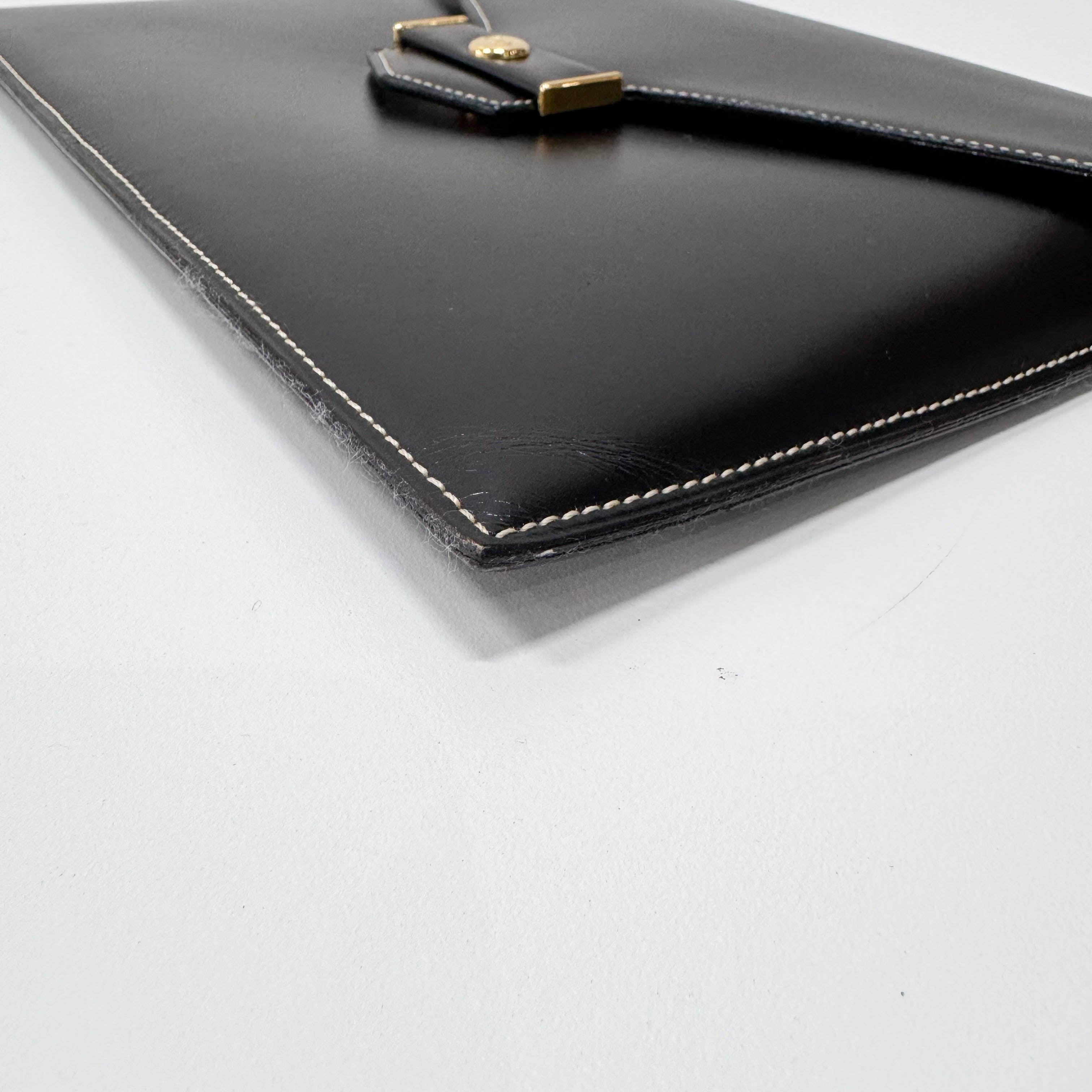 Envelope Leather Clutch Bag