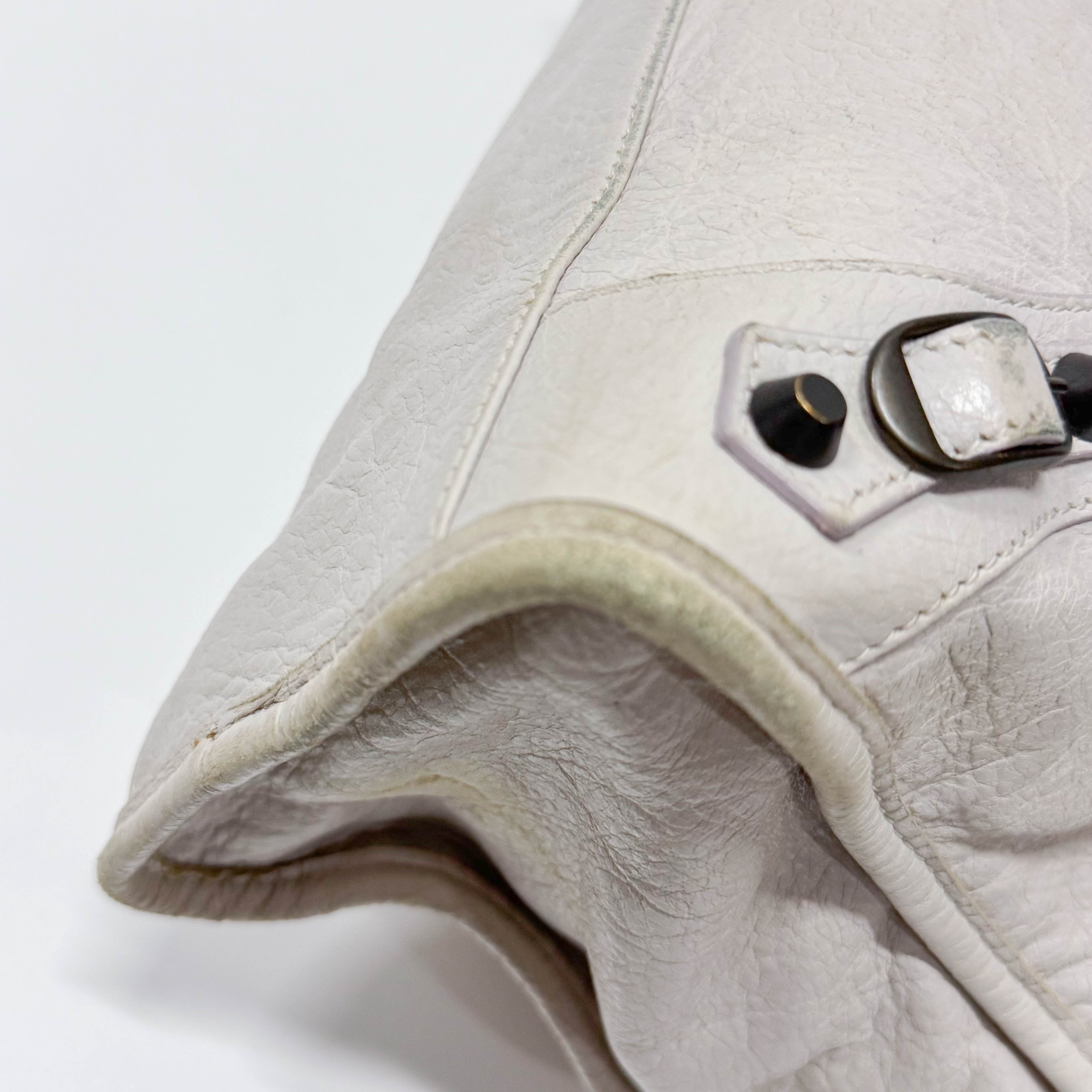 The City Beige Calfskin Leather Two Way Bag