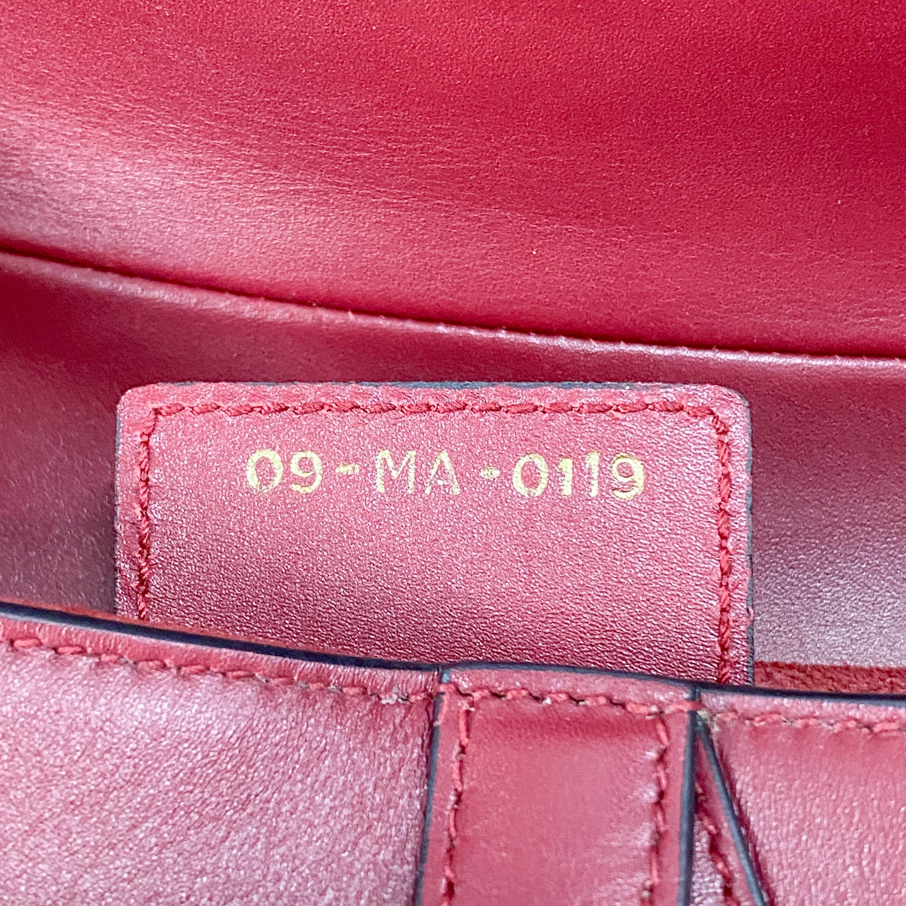 Saddle Red Leather Shoulder Bag