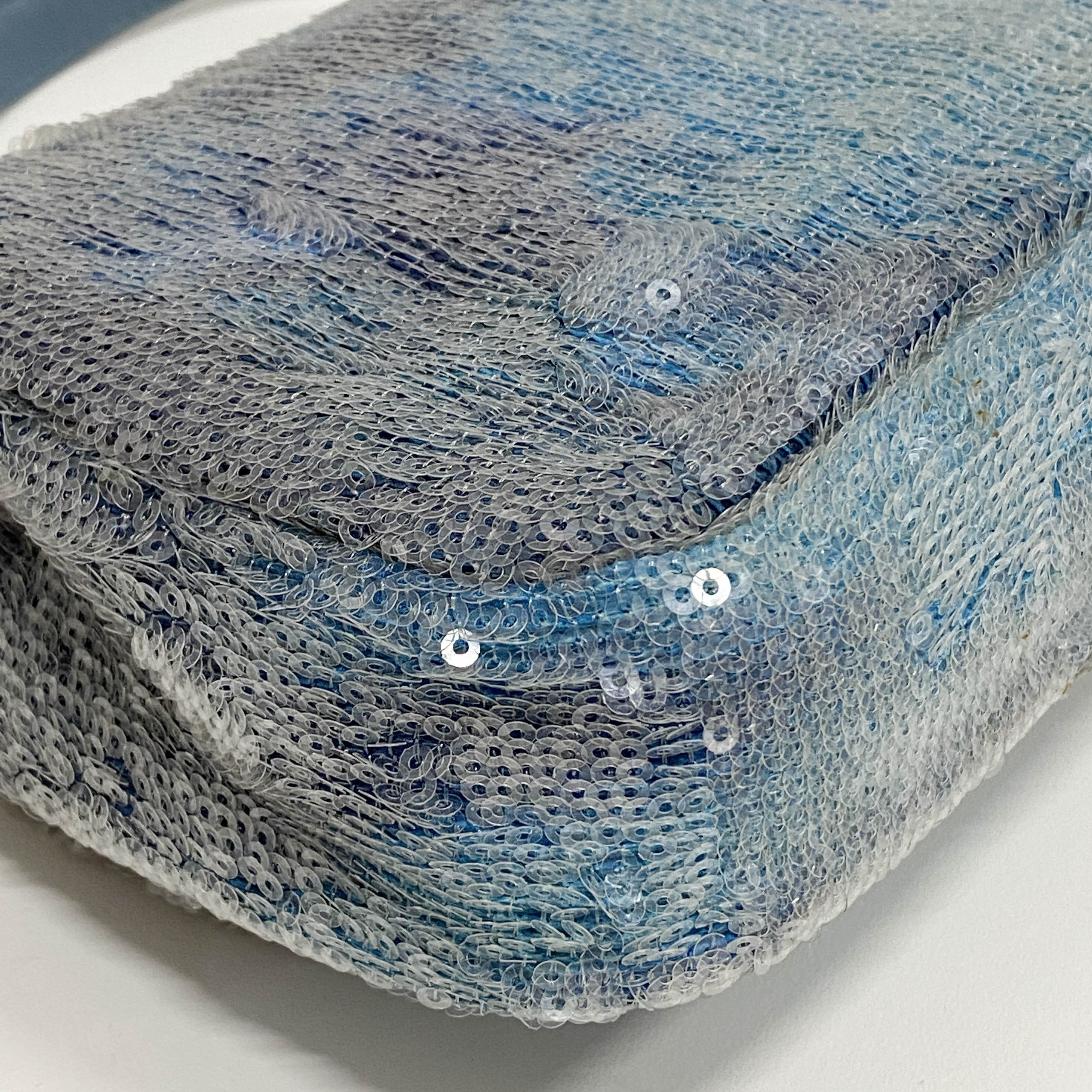 Small Waterfall Timeless Blue Sequin Bag