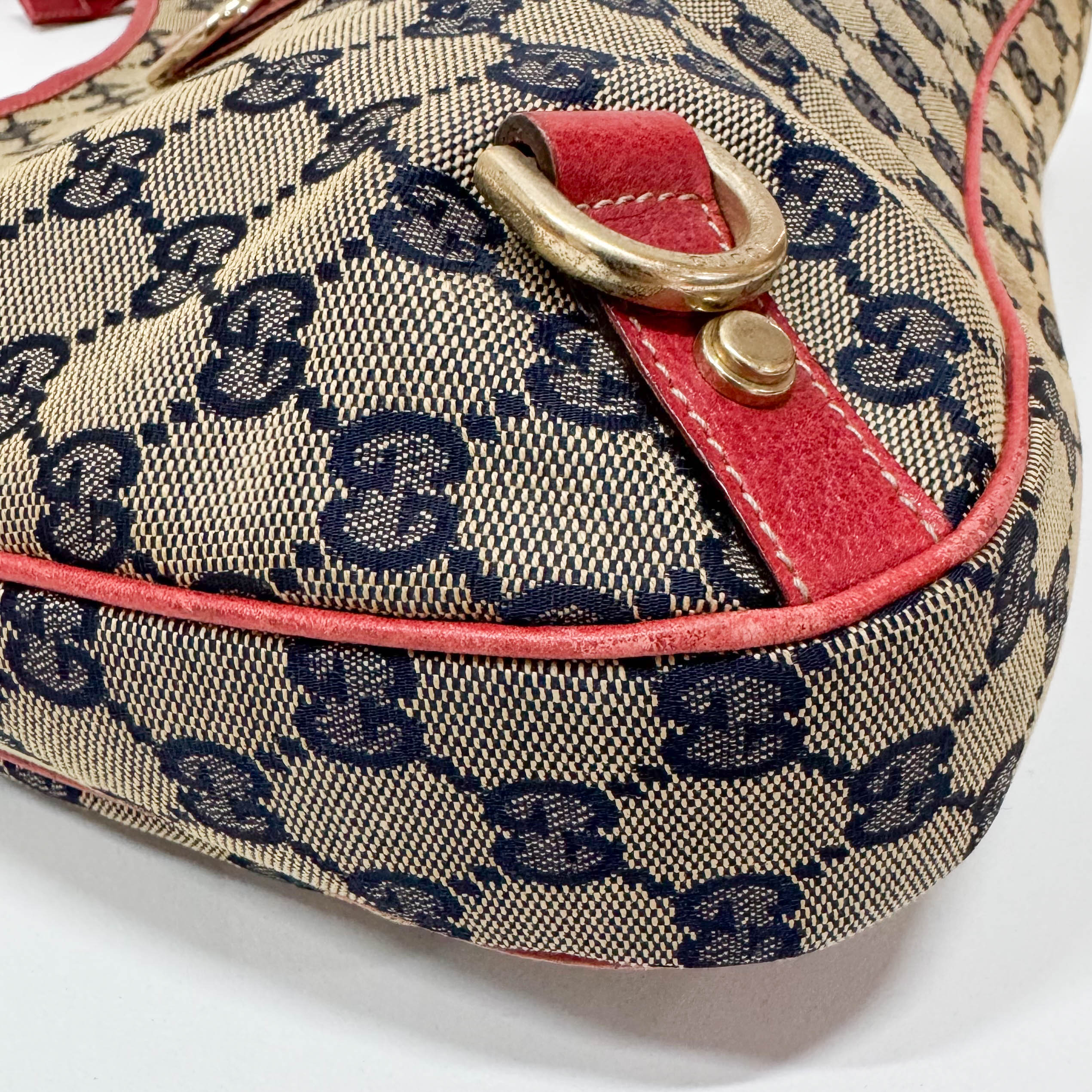 GG Canvas D-Ring Abbey Hobo Bag