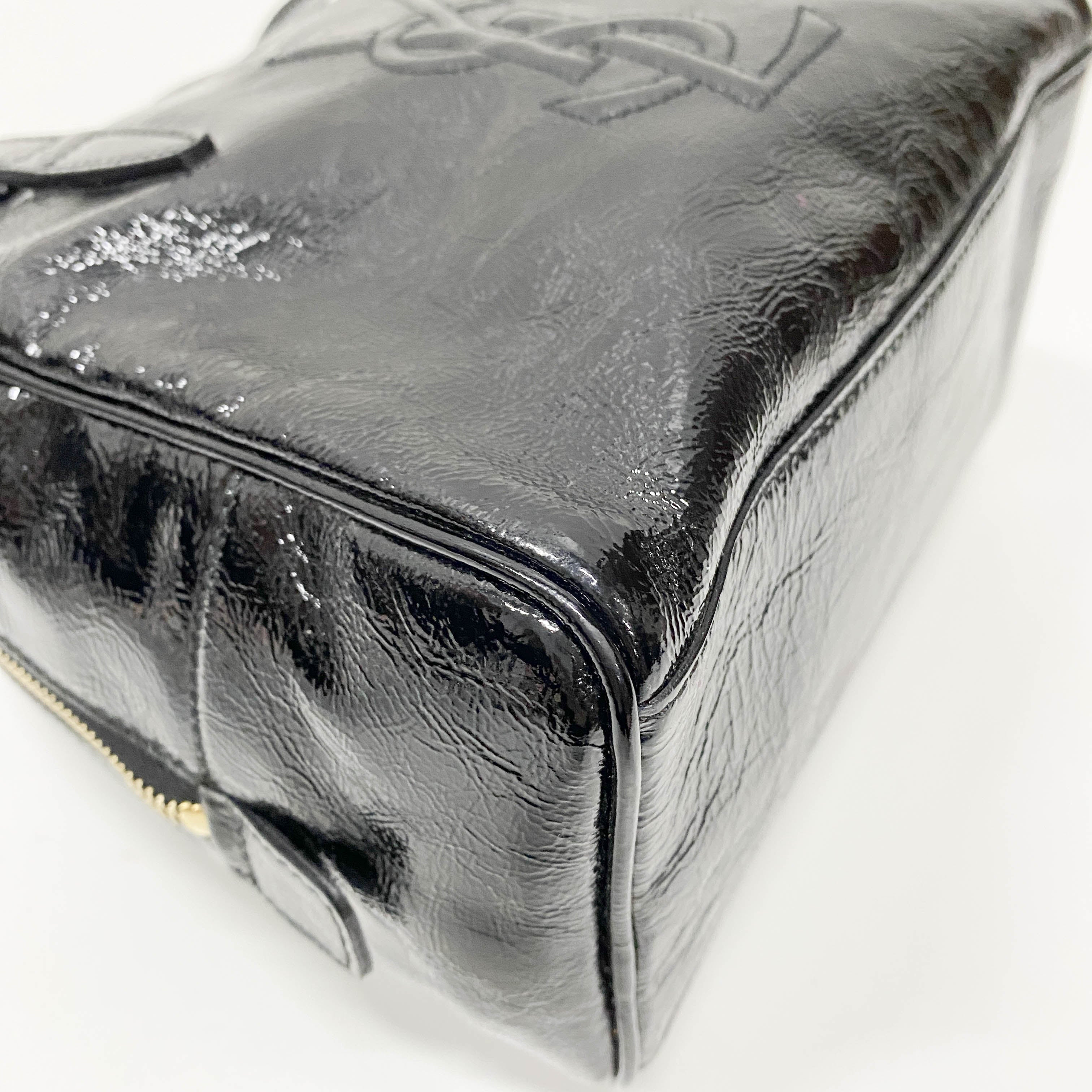 Black Patent Leather Handbag