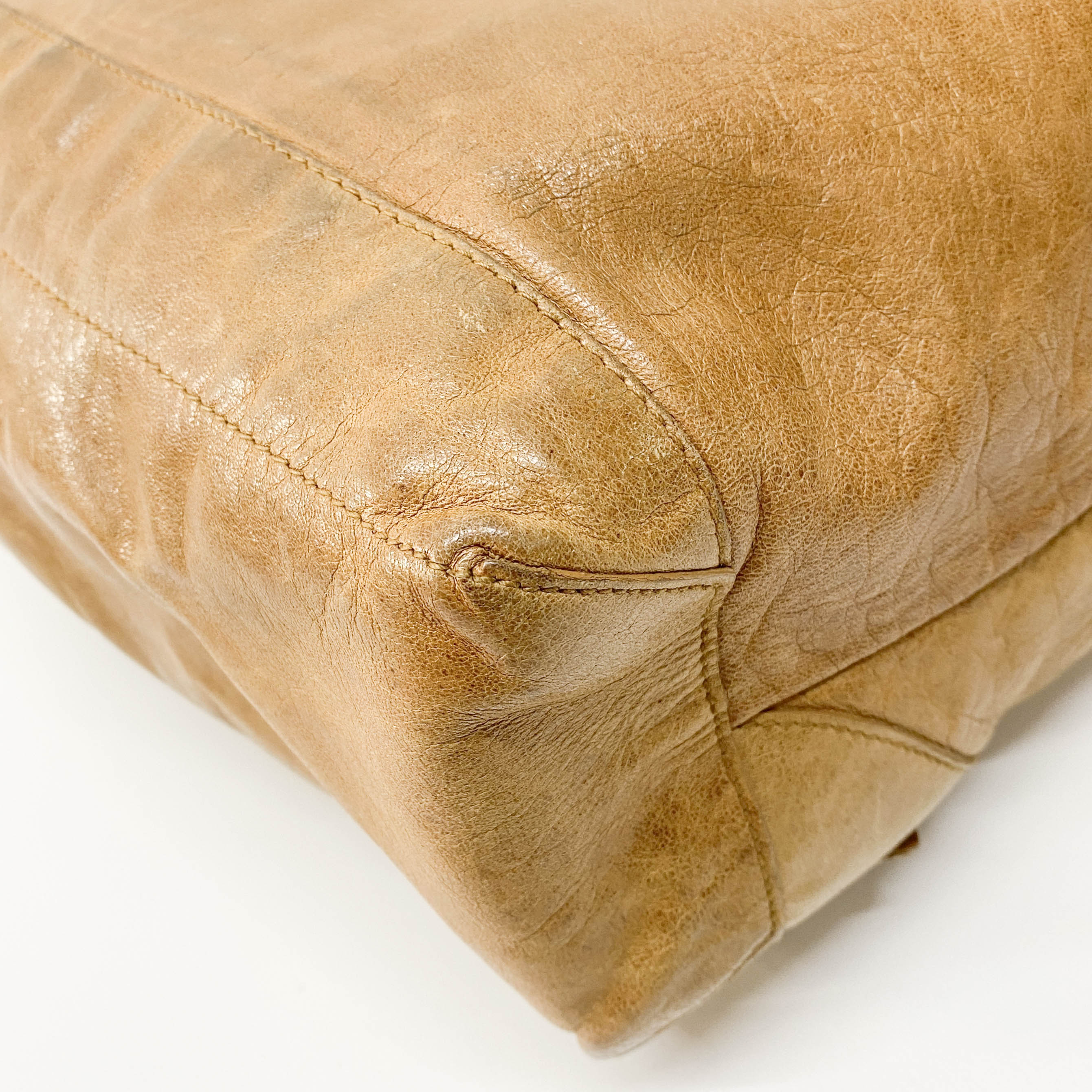 The Day Brown Calfskin Leather Hobo Bag