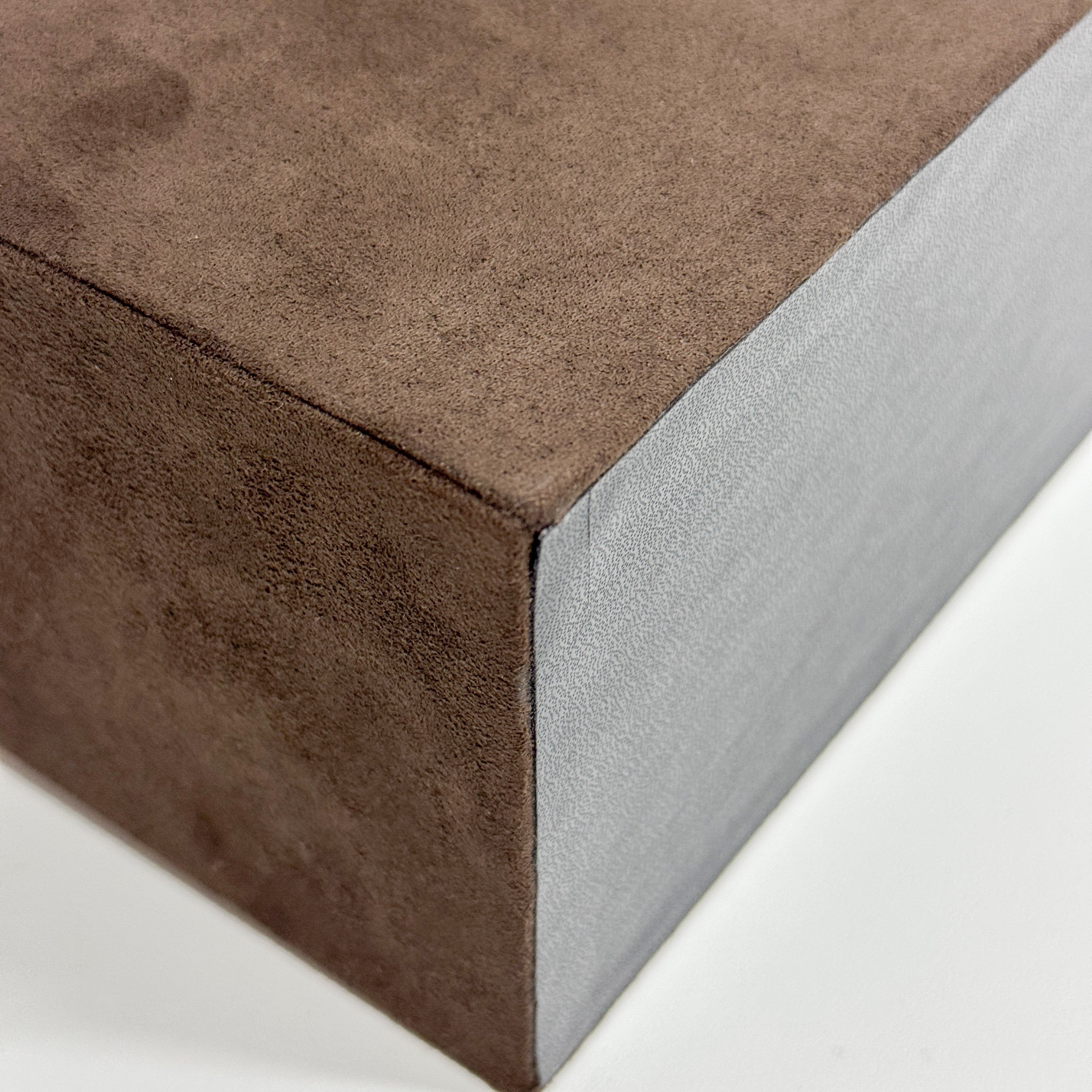 Brown Suede Makeup/Vanity Bag