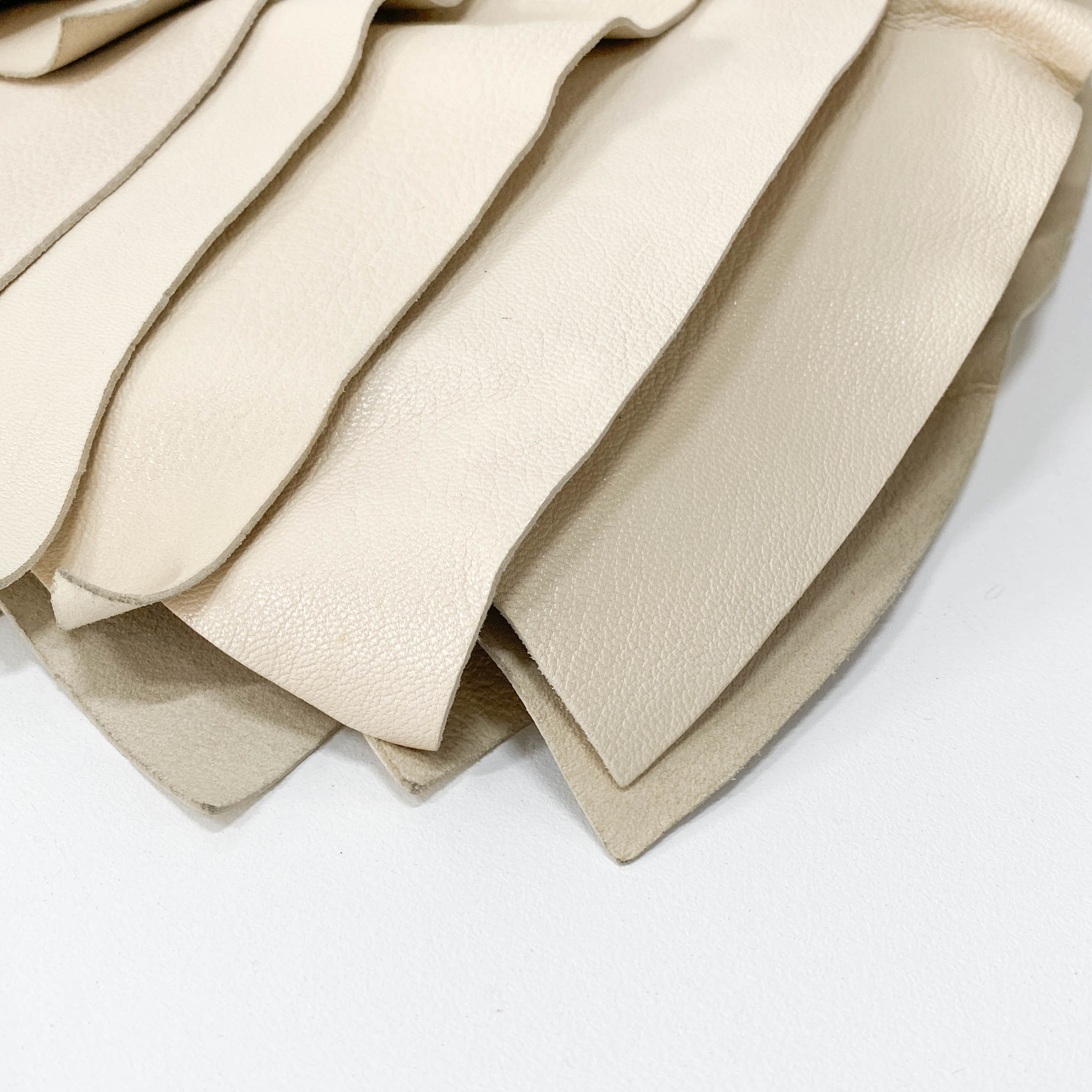 Saint Tropez Beige Leather Shoulder Bag