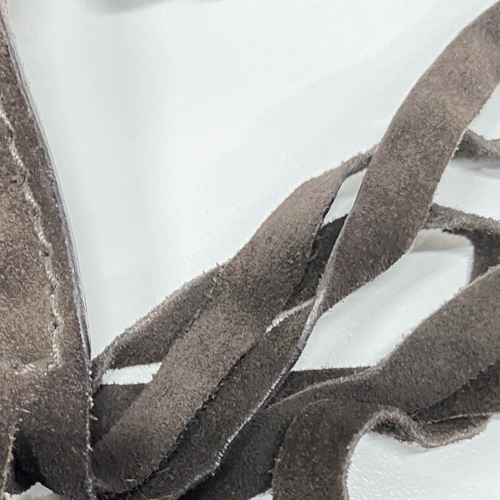 Anita Fringe Brown Suede Crossbody Bag