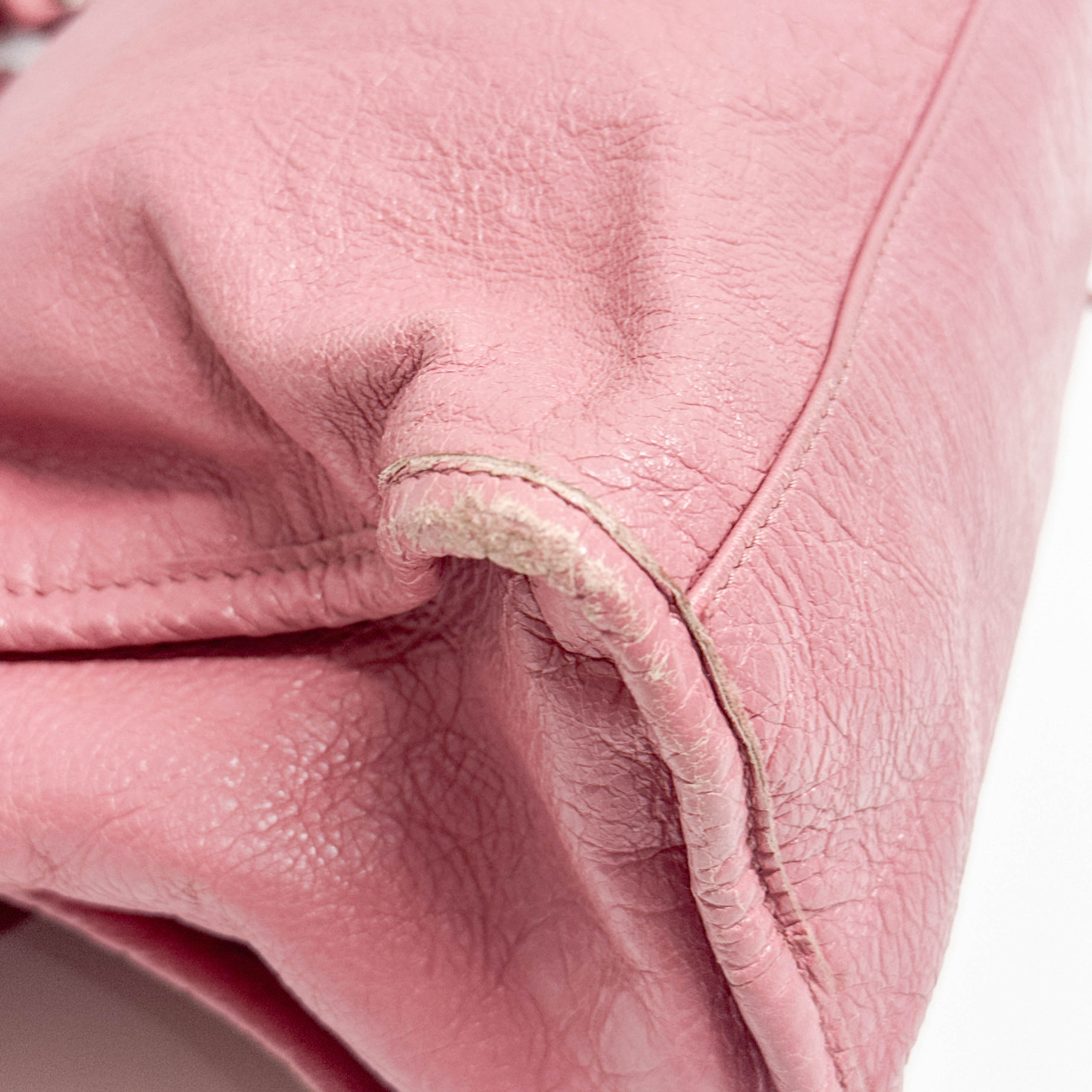 City Pink Leather Two Way Bag